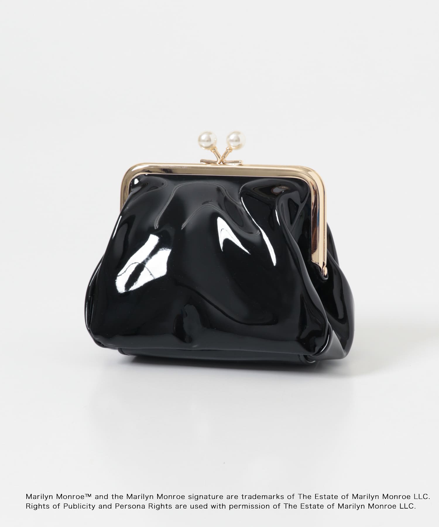 別注』MARILYNMONROE×SENSE OF PLACE エナメルポーチ(One BLACK): 財布