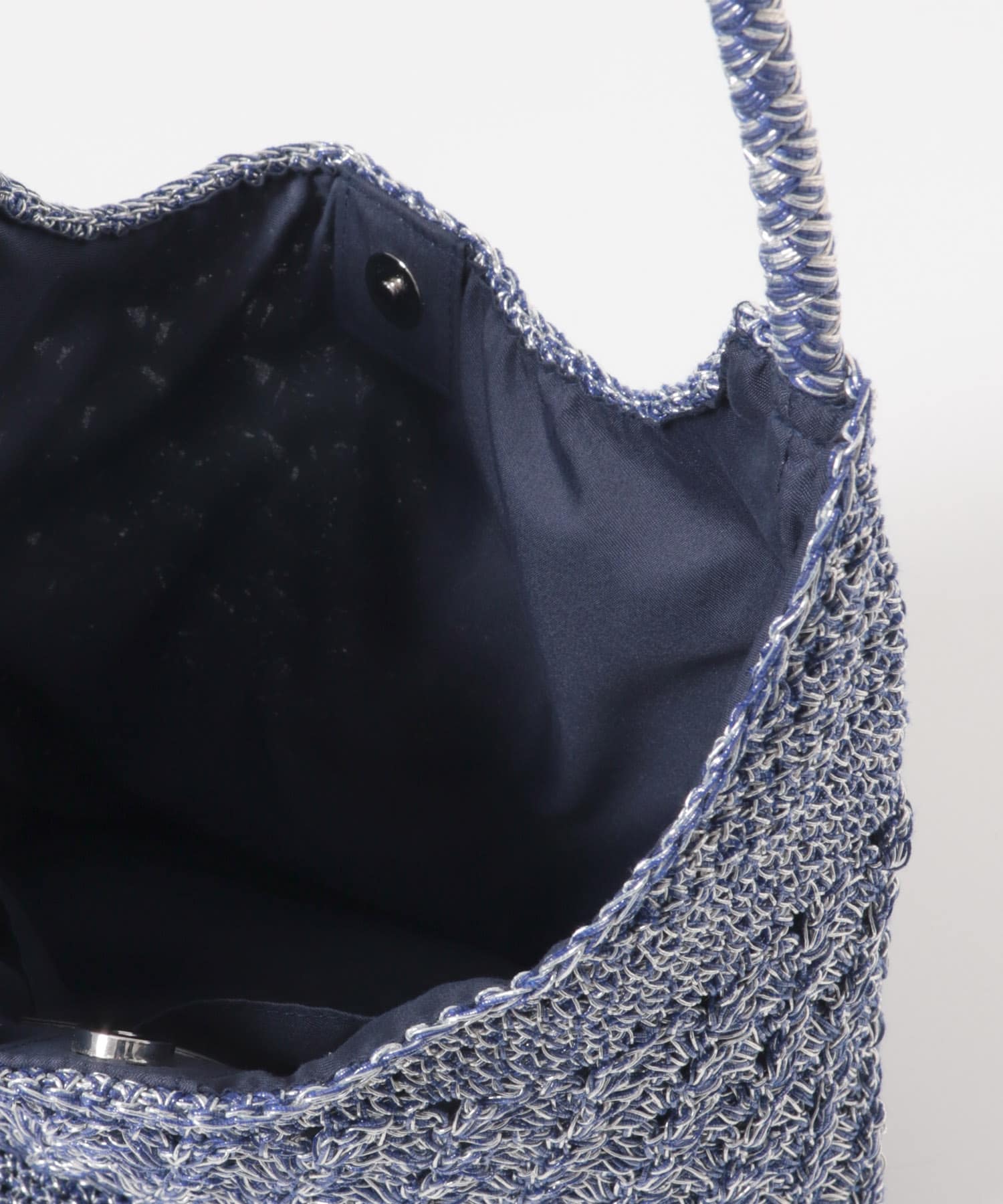 メタリックヤーンバッグ NAVY One