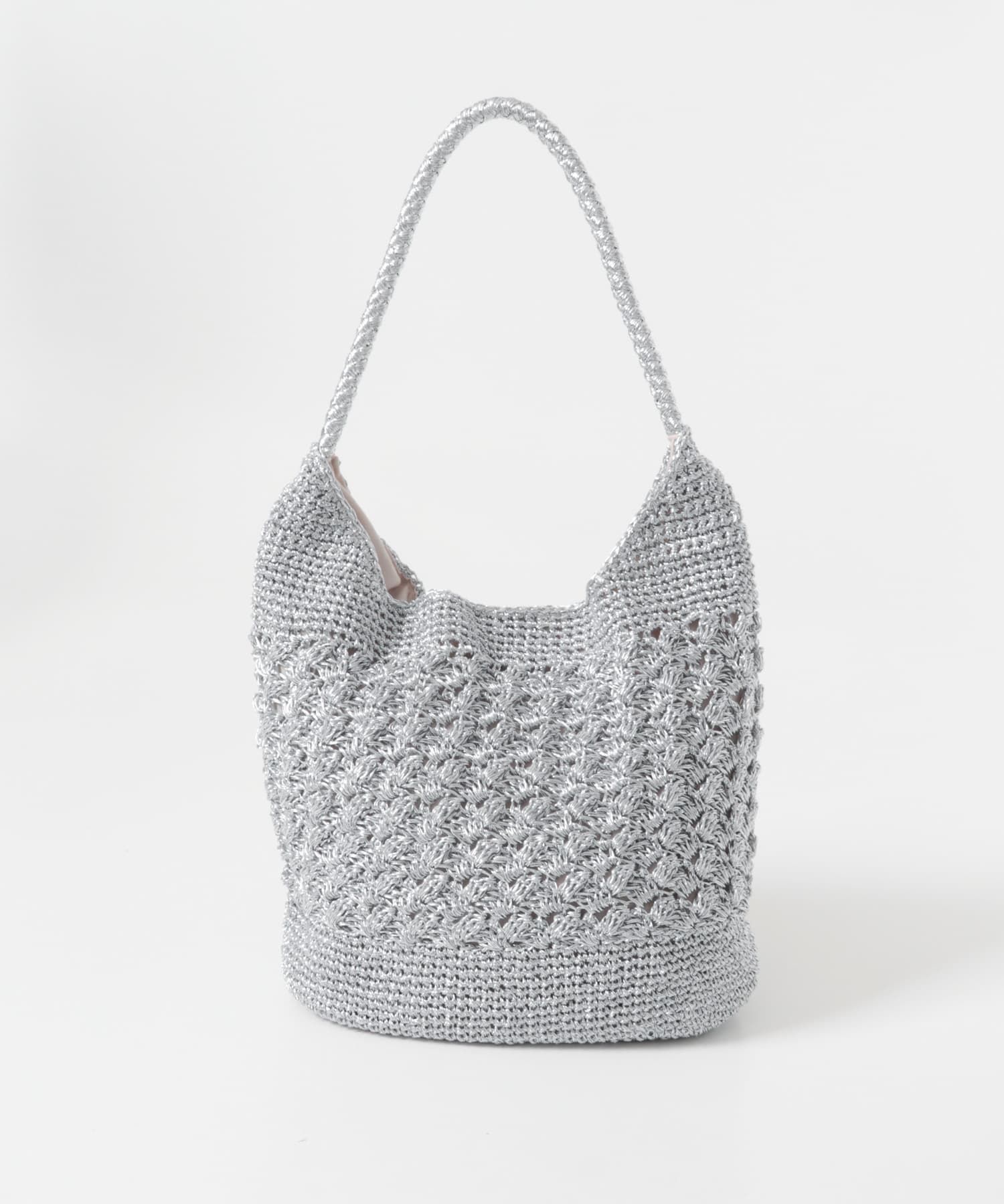 メタリックヤーンバッグ SILVER One