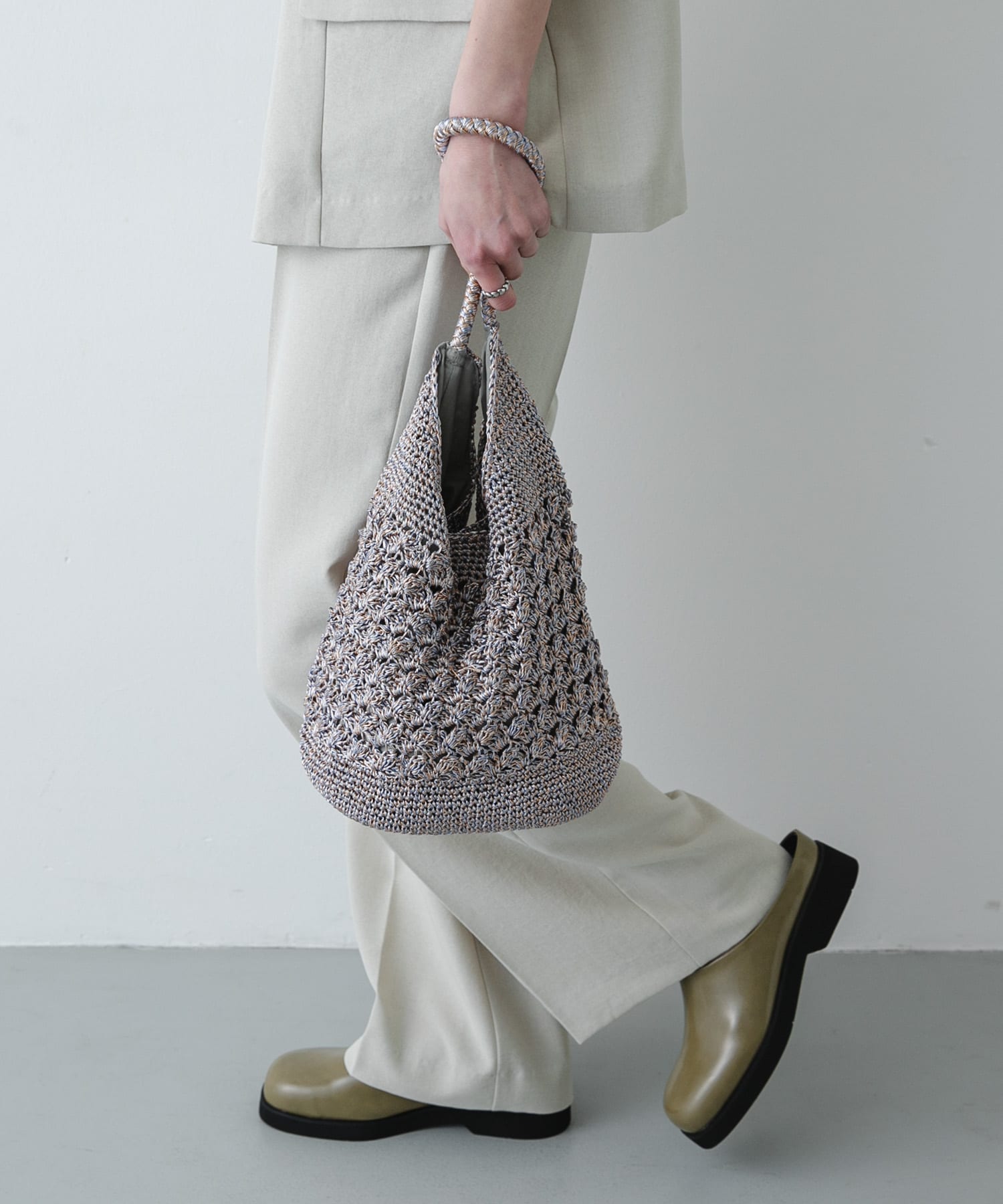 メタリックヤーンバッグ MIX One