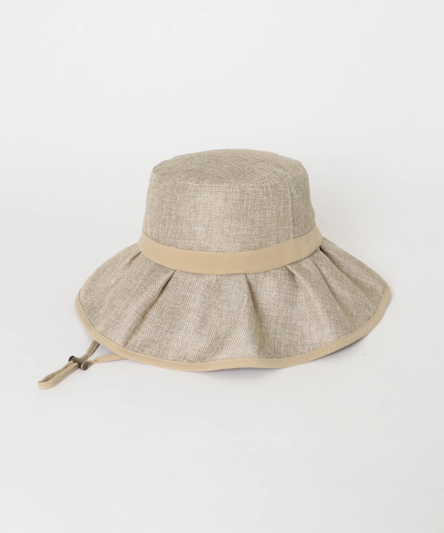 ジュートライクフリルハット BEIGE One