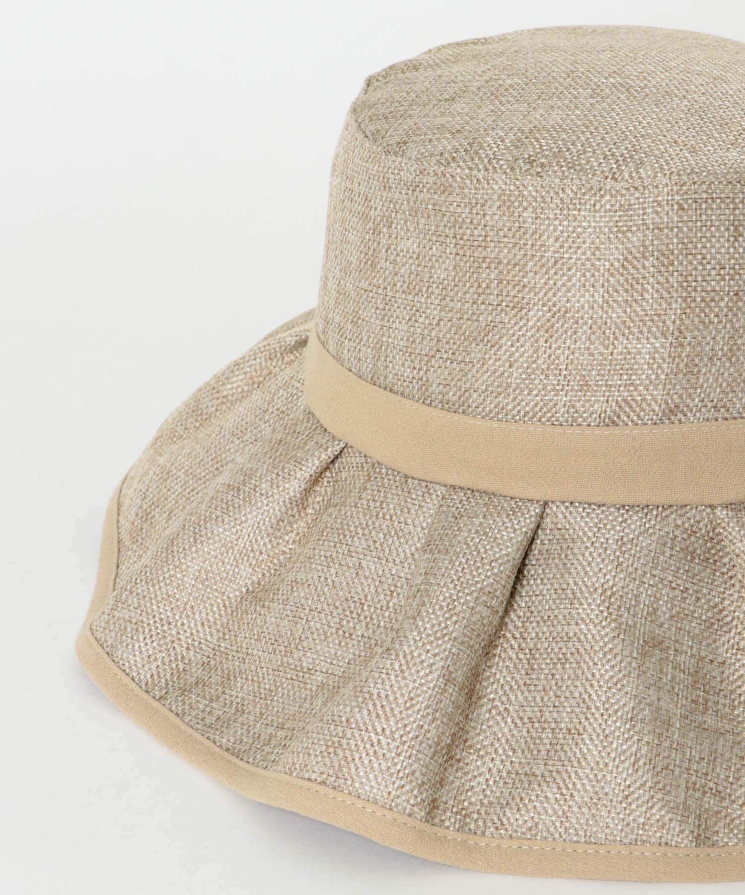 ジュートライクフリルハット BEIGE One