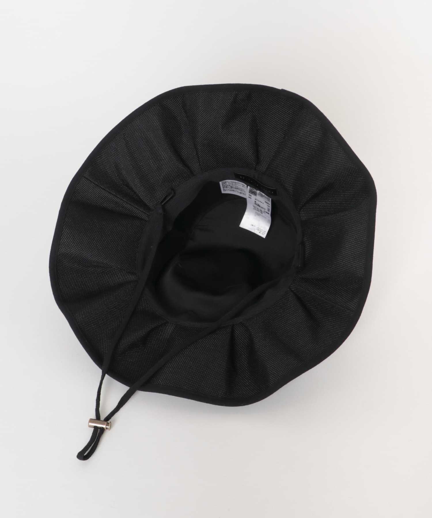 ジュートライクフリルハット BLACK One