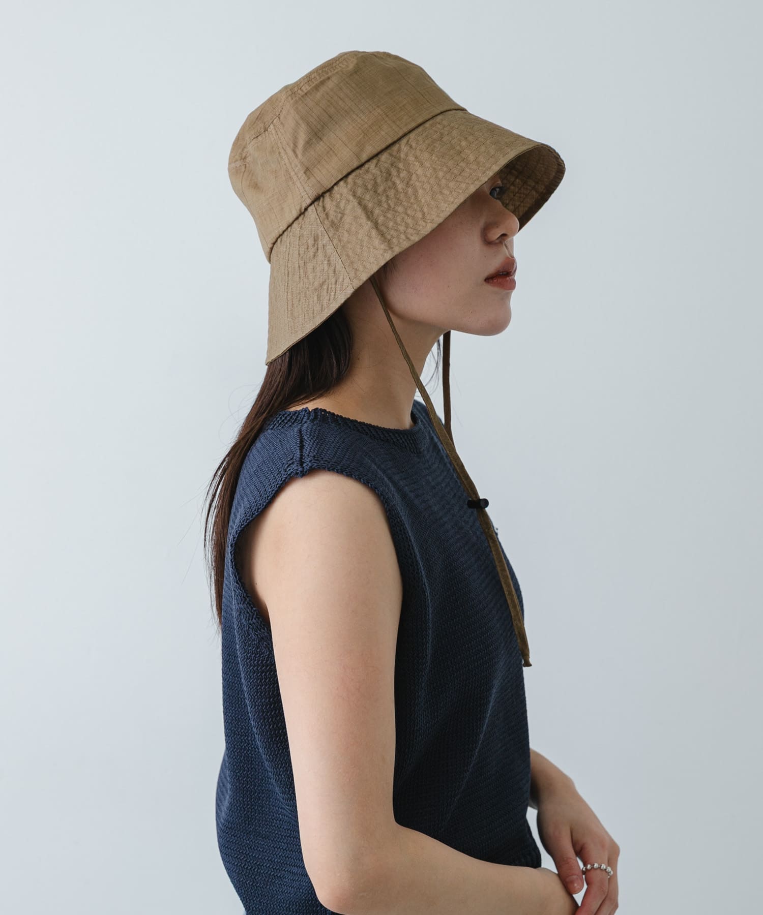 UVダウンブリムハット KHAKI One