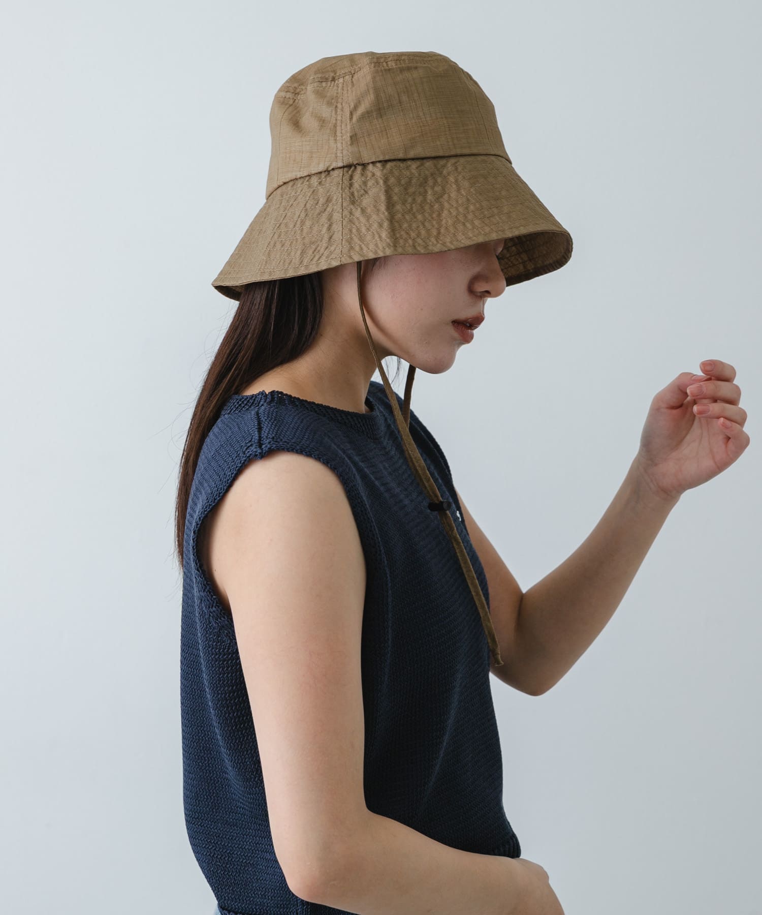 UVダウンブリムハット KHAKI One