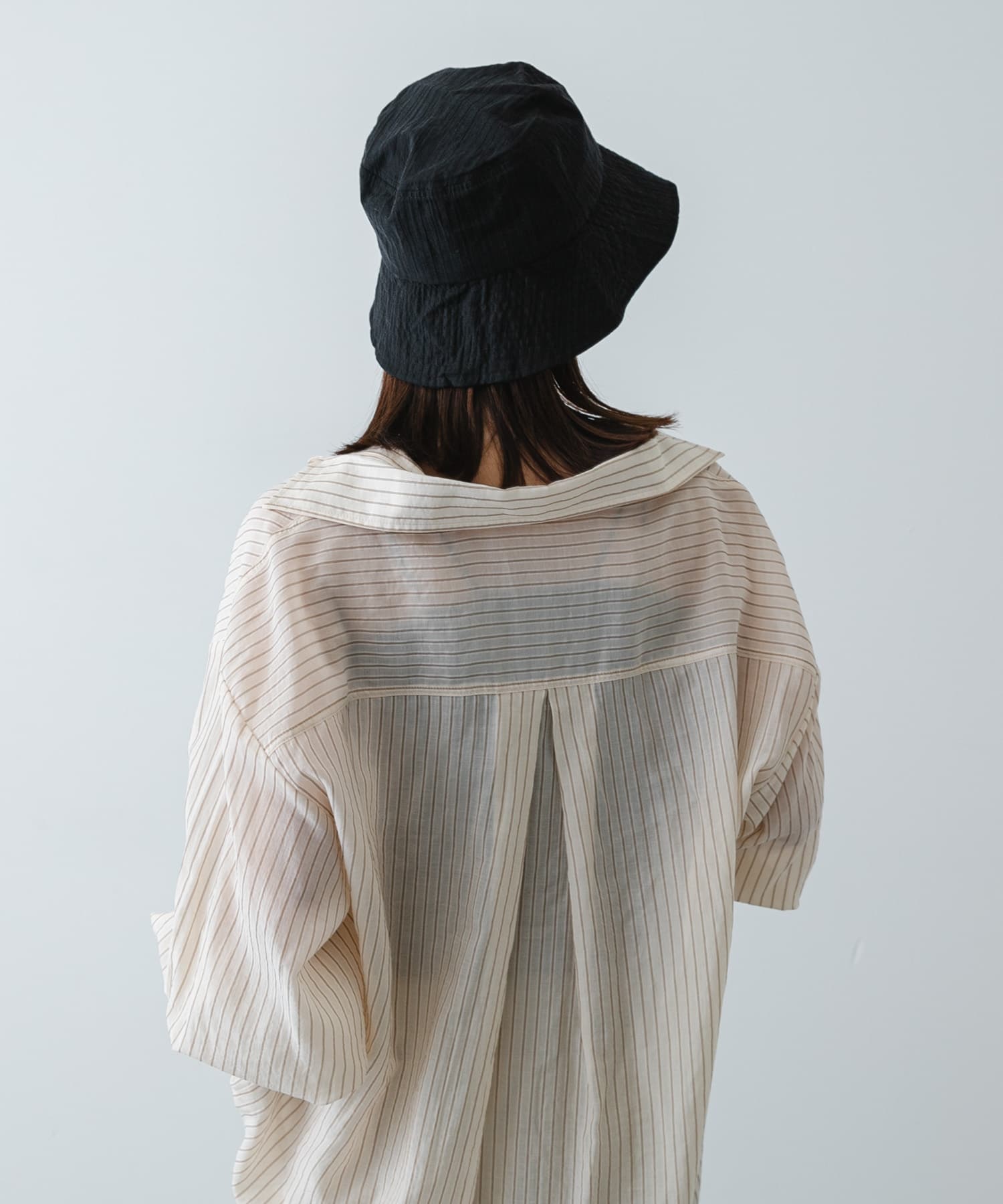 UVダウンブリムハット BLACK One