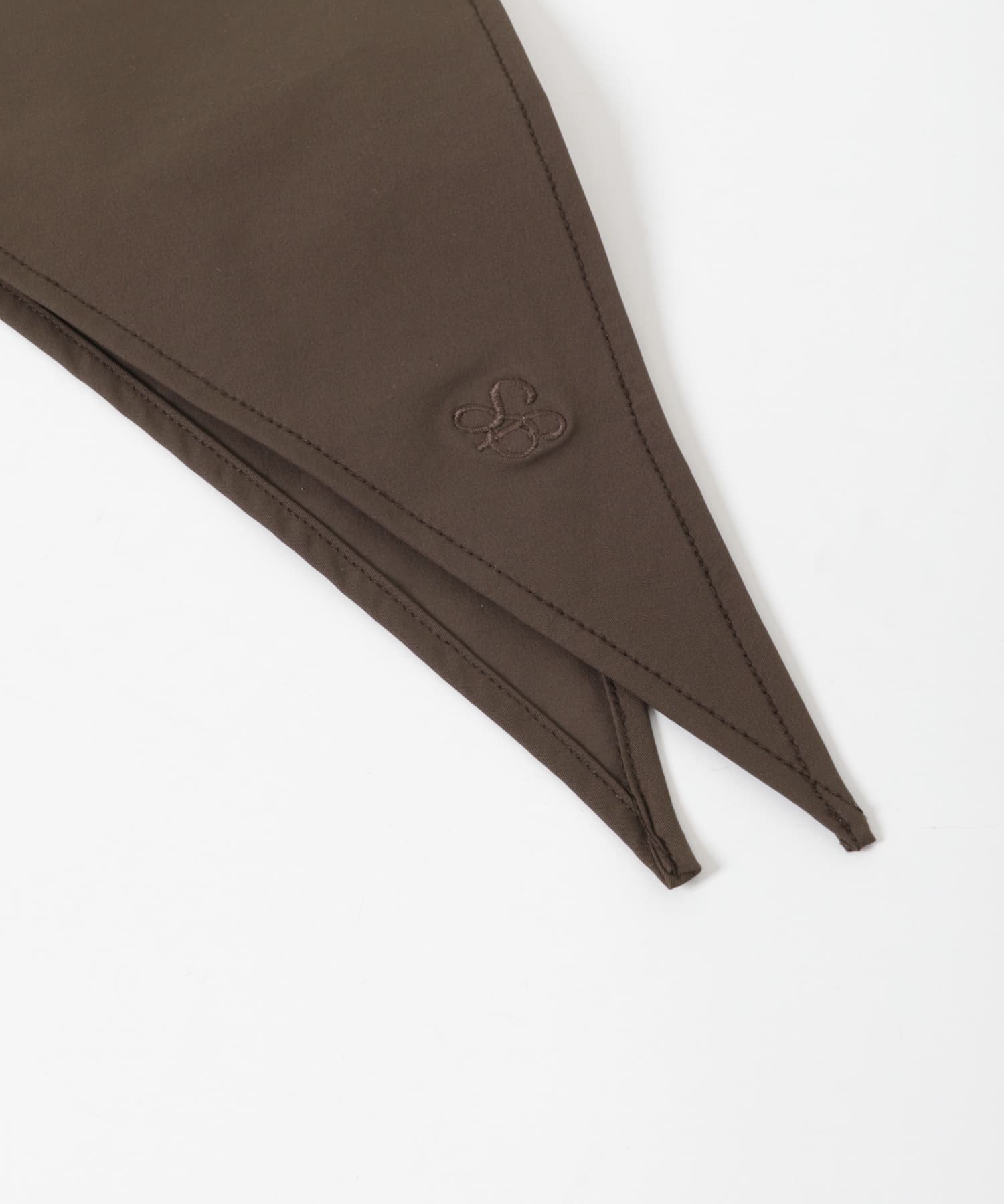 撥水シシュウスカーフ BROWN One