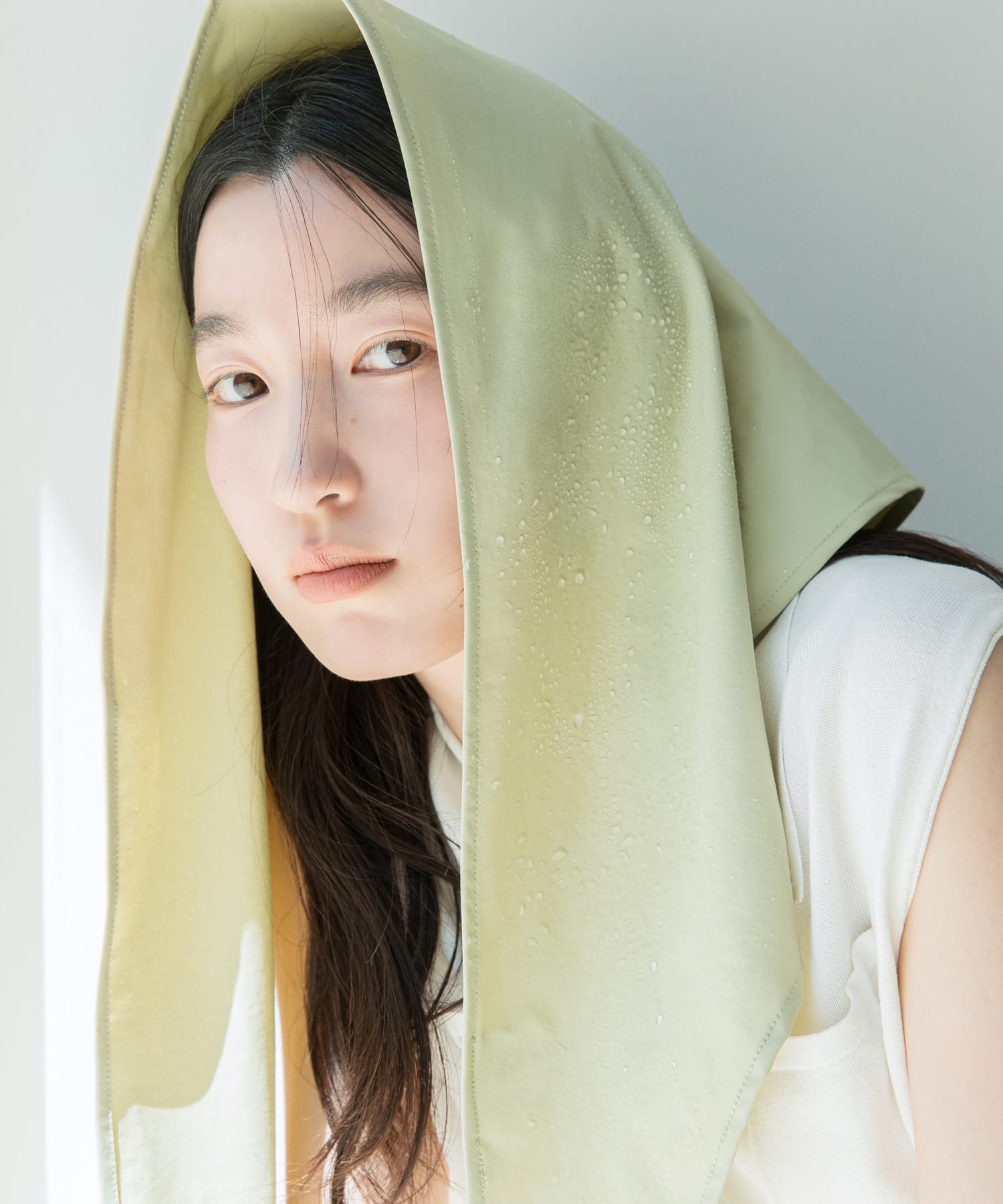 撥水シシュウスカーフ Y.BEIGE One