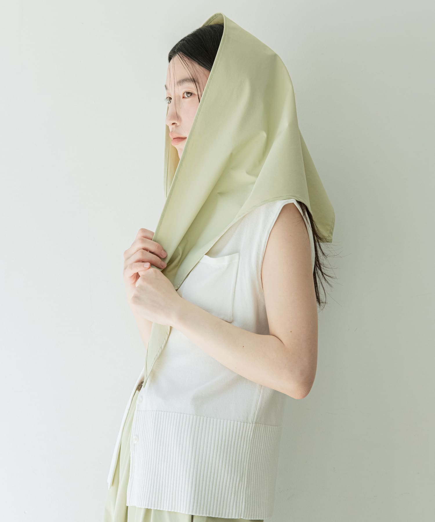 撥水シシュウスカーフ Y.BEIGE One