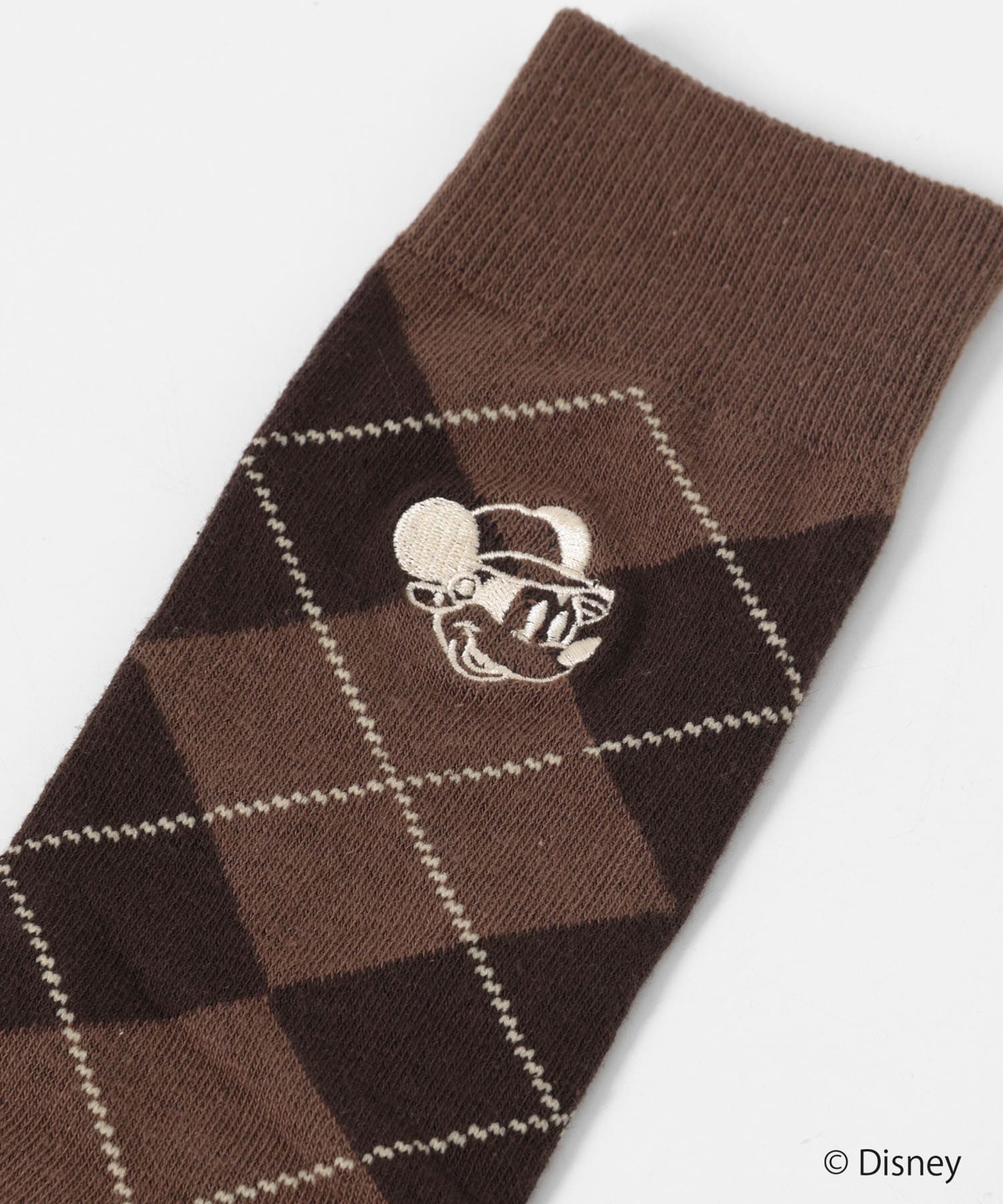 別注/Disney/アーガイルソックス BROWN One