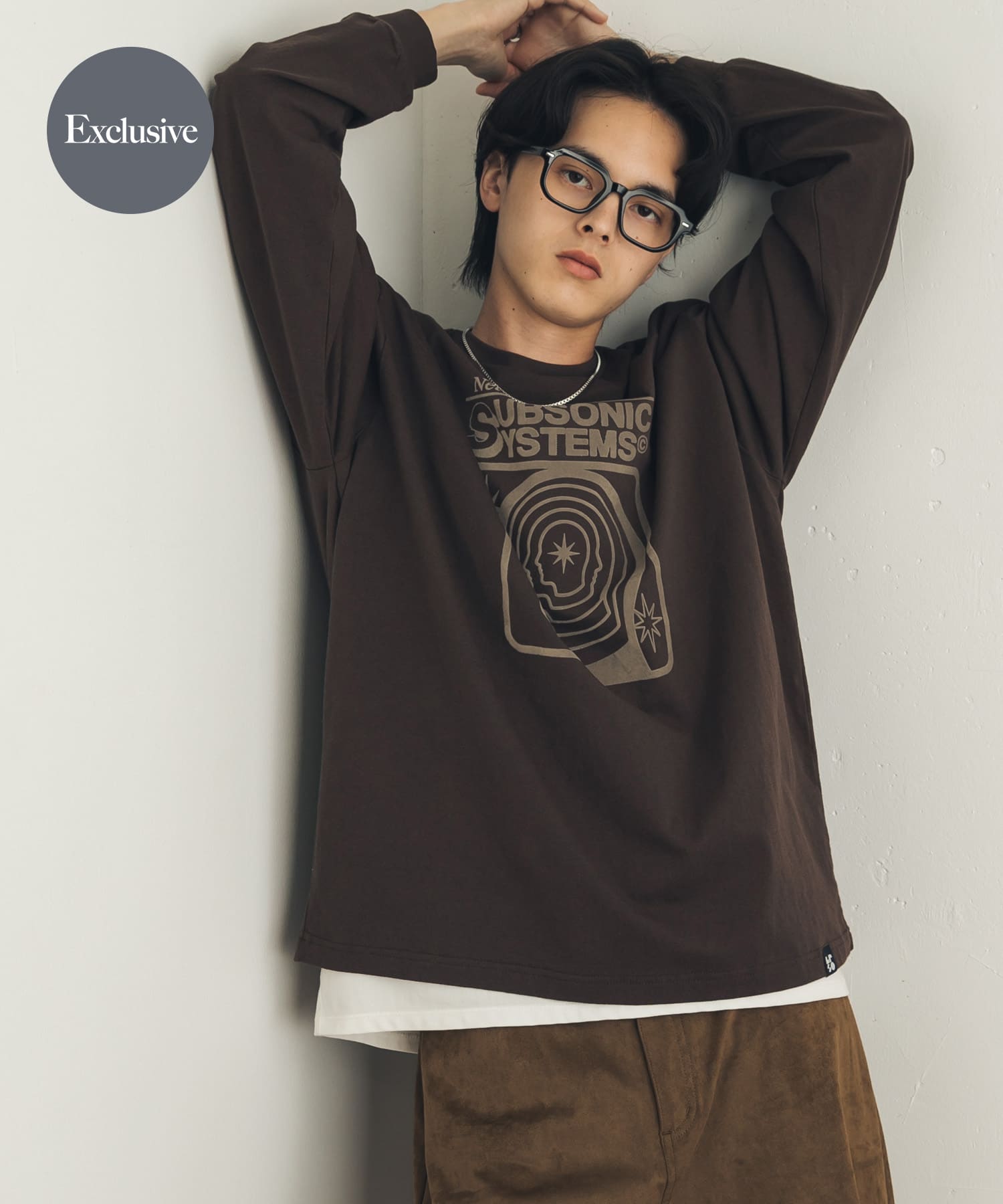 『別注』LOVEPOPSTUDIO×SENSE OF PLACE ロングTシャツ