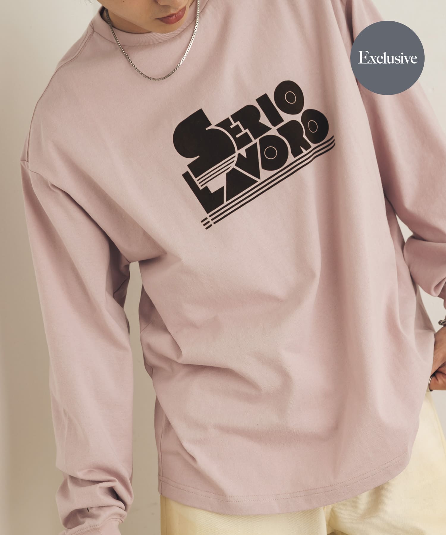 『別注』LOVEPOPSTUDIO×SENSE OF PLACE ロングTシャツ