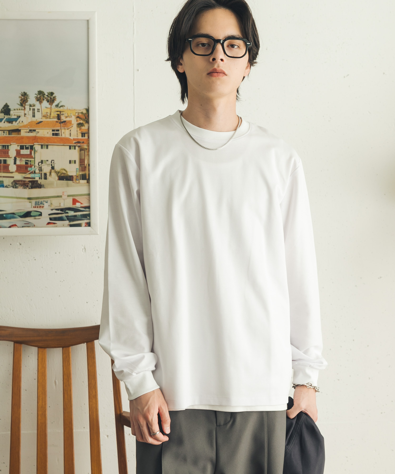 『イージーケア/吸水速乾』コンフォートロングTシャツ