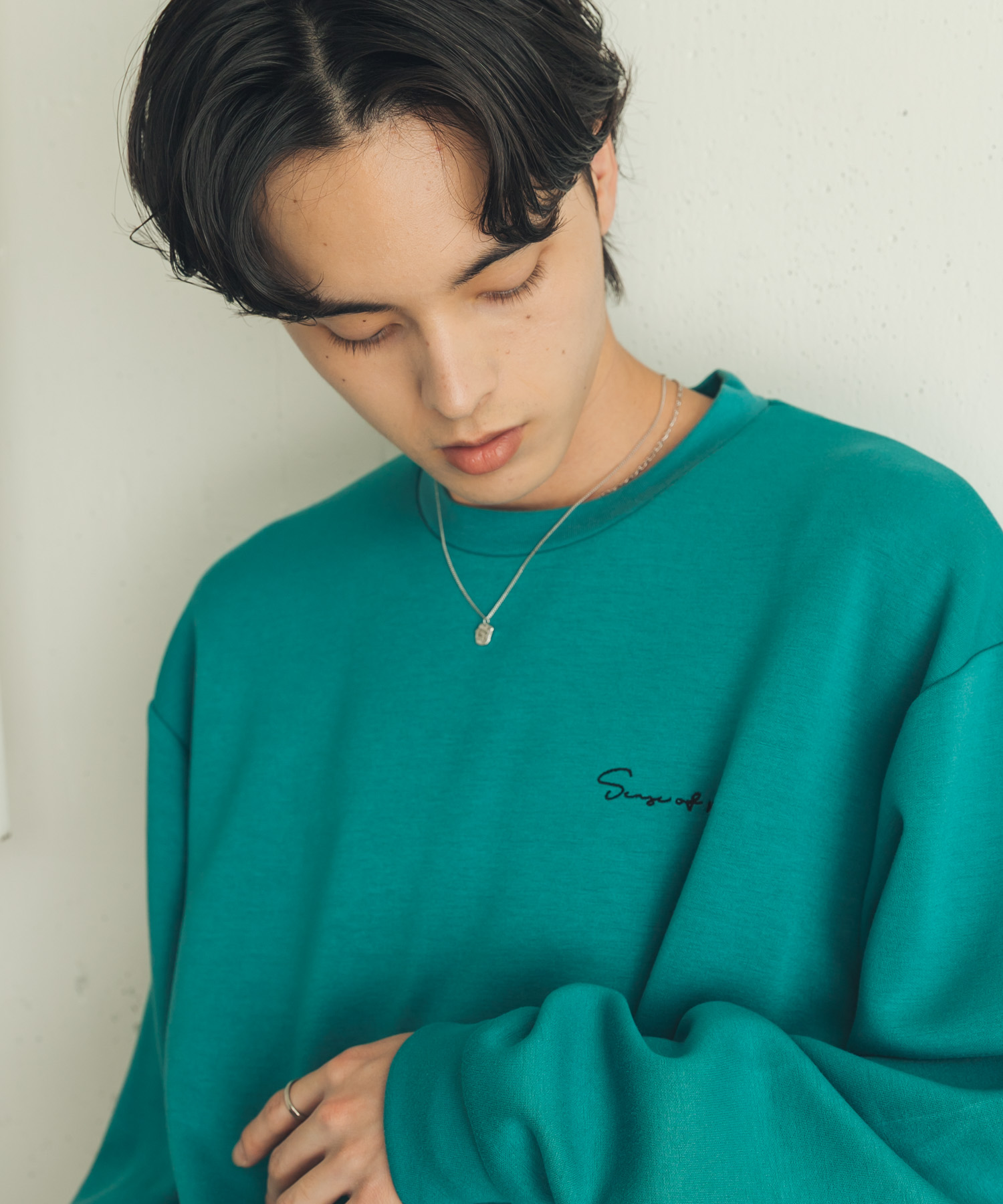 『イージーケア/吸水速乾』シシュウダンボールポンチロングスリーブTシャツ