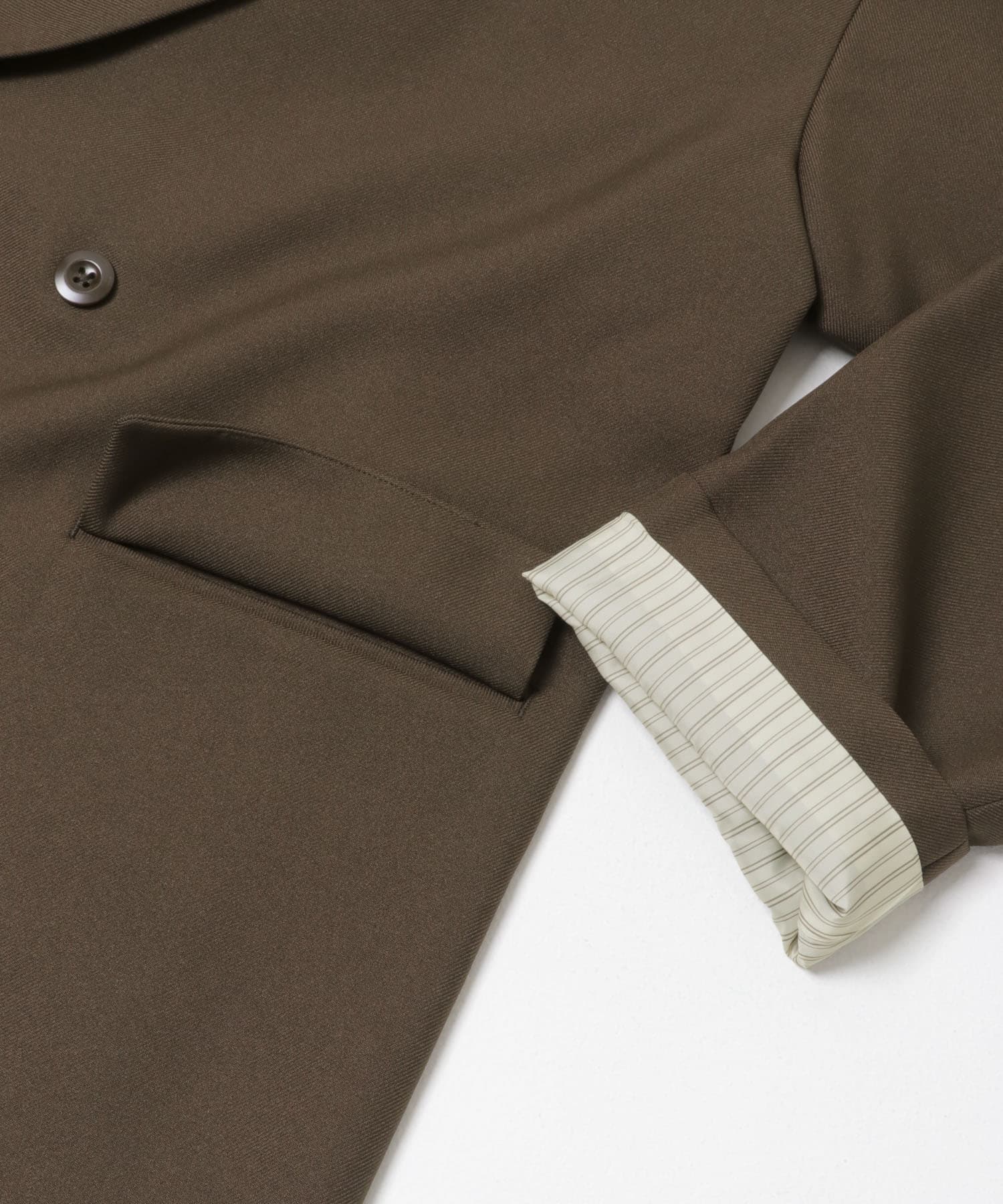 『イージーケア/撥水/静電気防止』SKINProofテーラードジャケット BROWN M