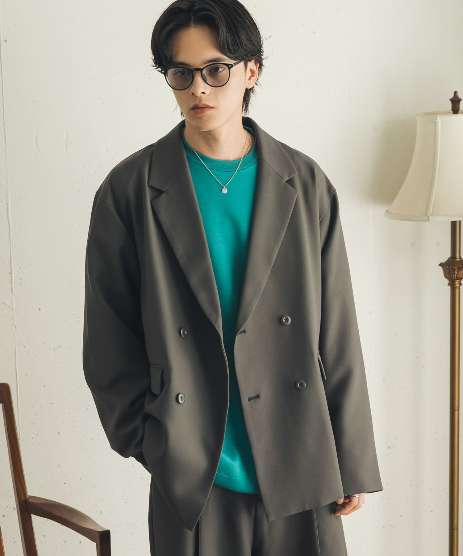 身長 : 173cm サイズ : L