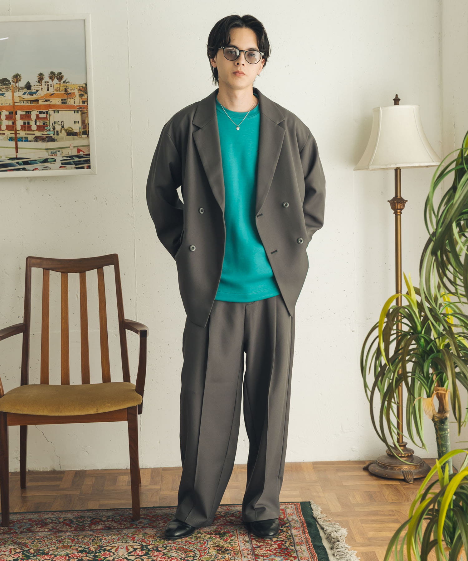 身長 : 173cm サイズ : L