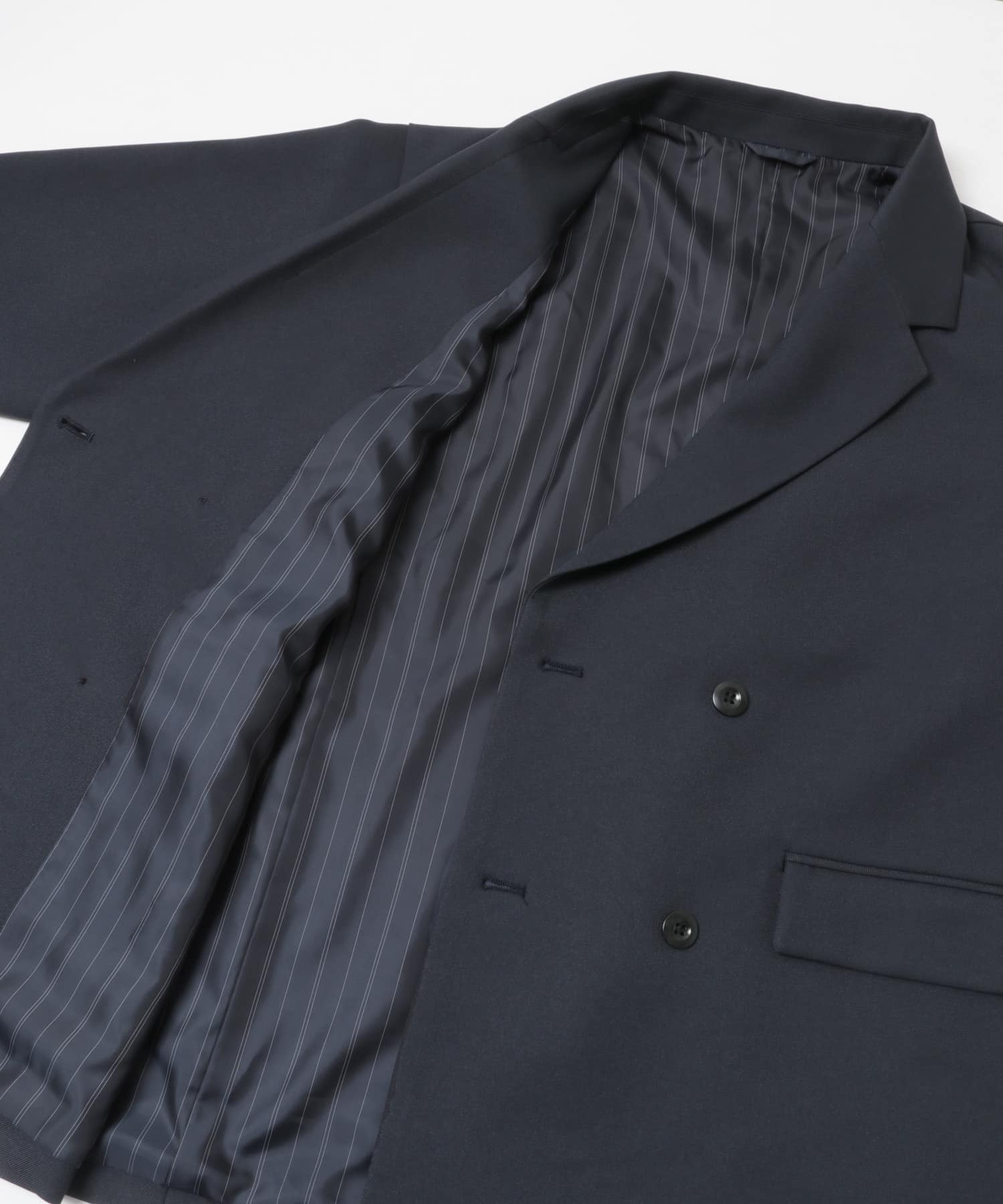 『イージーケア/撥水/静電気防止』SKINProofテーラードジャケット NAVY M