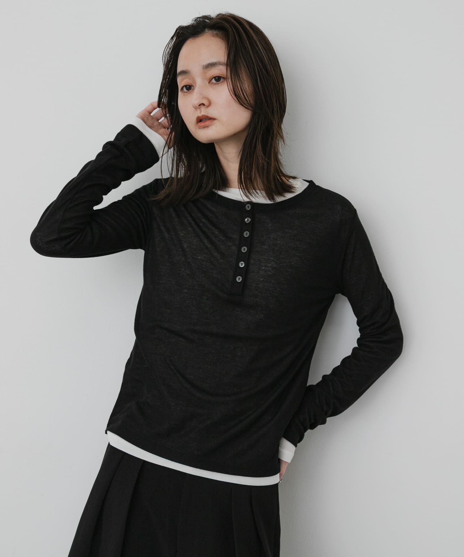 2PパックロングTシャツ