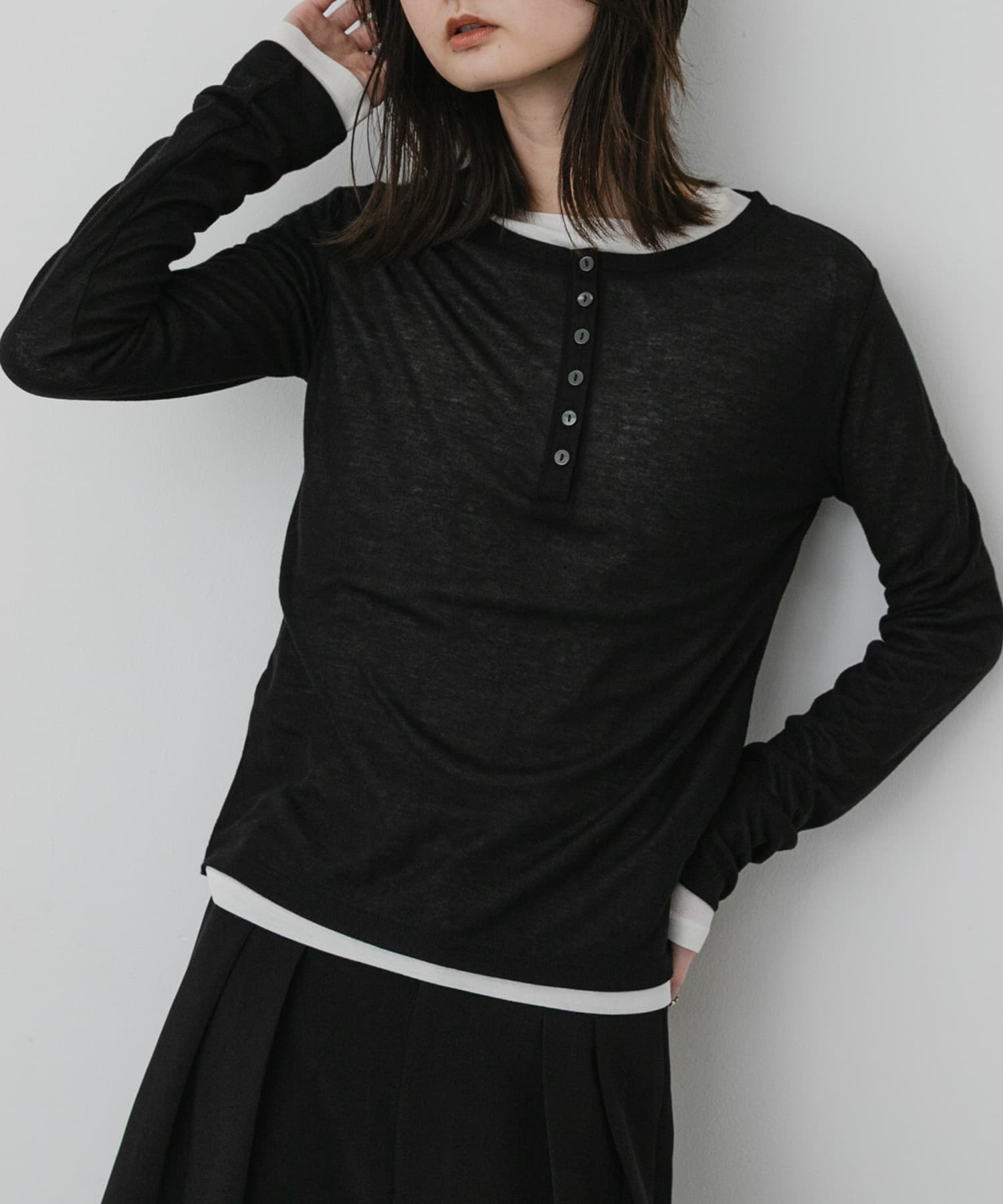 2PパックロングTシャツ