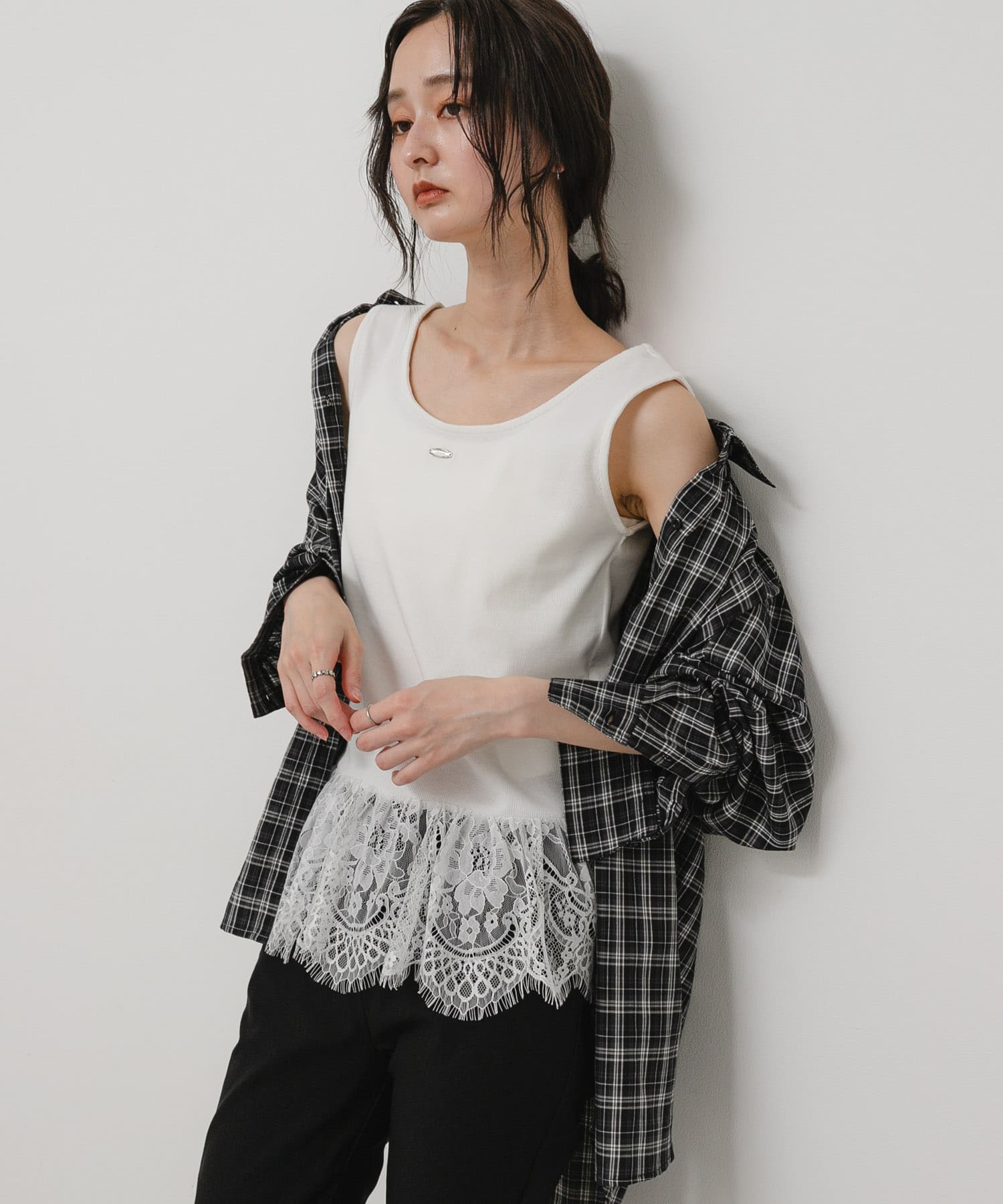 身長：169cm サイズ：one