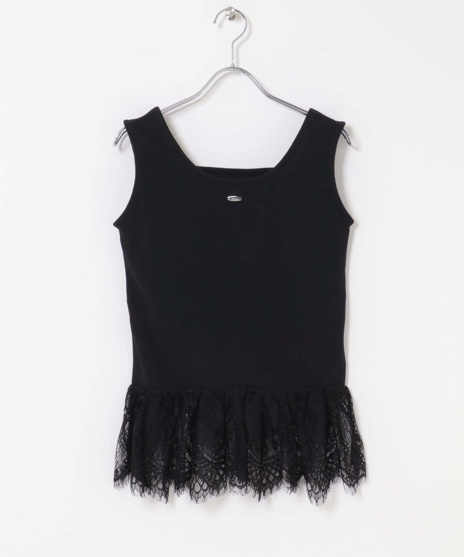 2WAYティアードフリルレーストップ BLACK One
