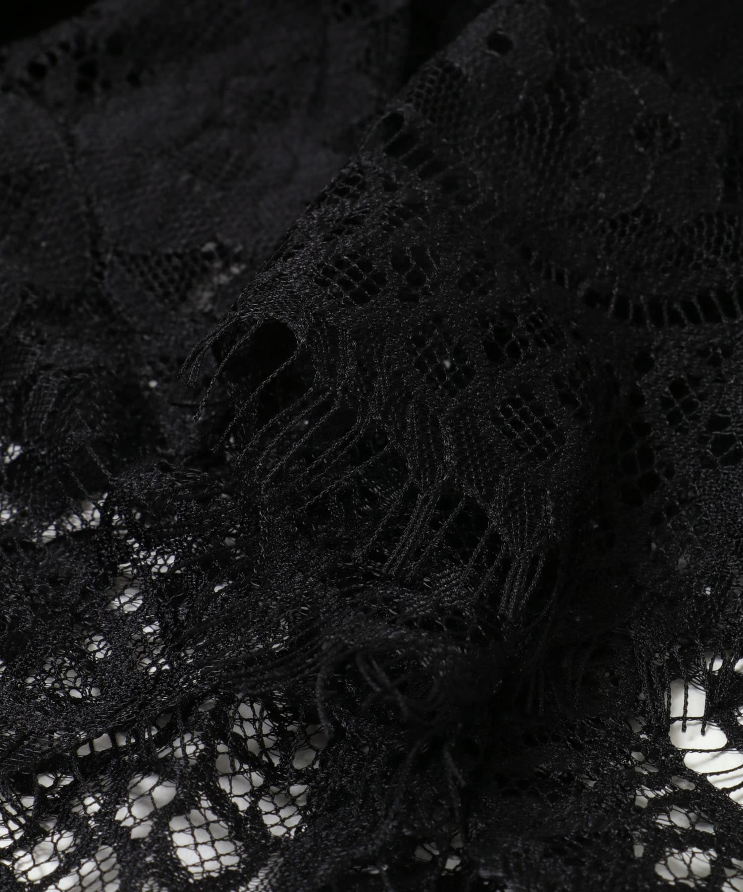 2WAYティアードフリルレーストップ BLACK One