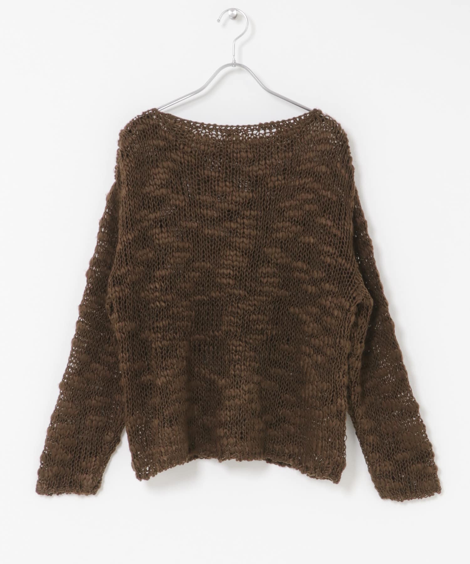 ローゲージスラブニット BROWN One