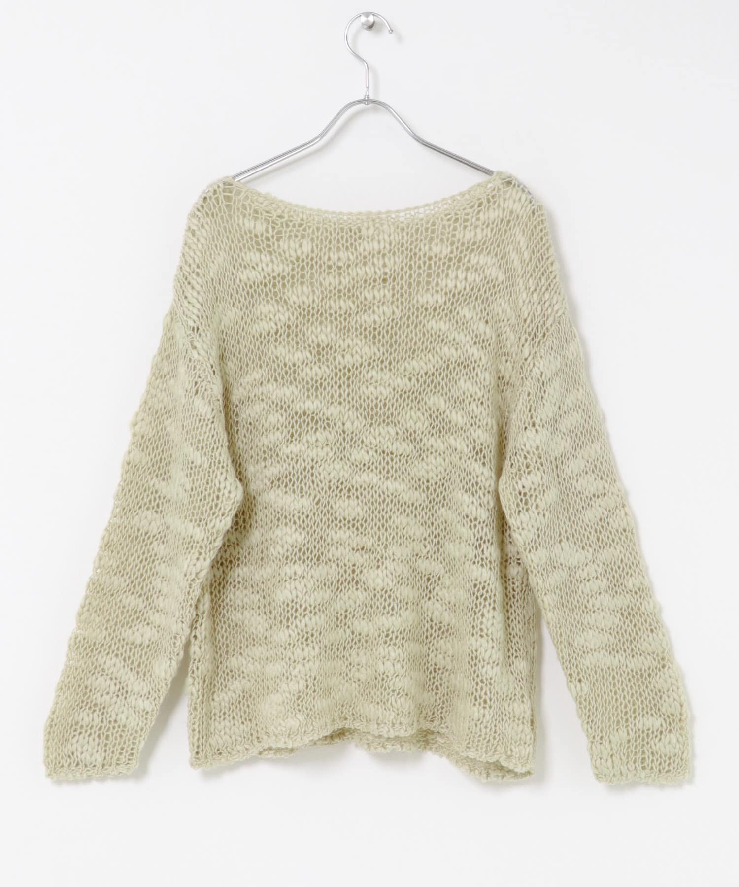 ローゲージスラブニット BEIGE One