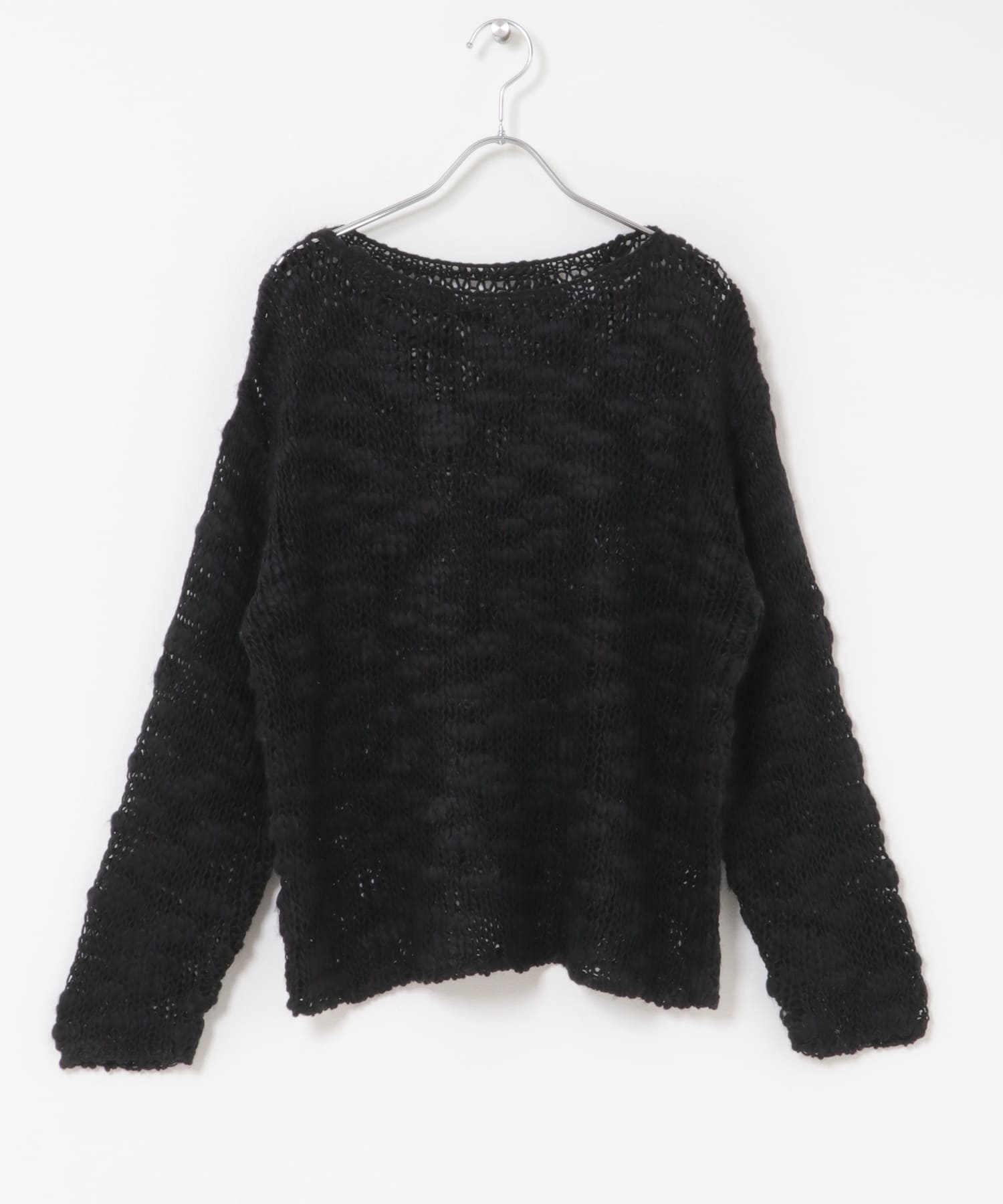 ローゲージスラブニット BLACK One
