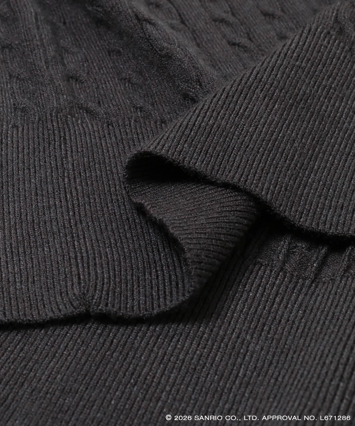 別注「ハローキティ」オリコウカーディガン CHARCOAL One