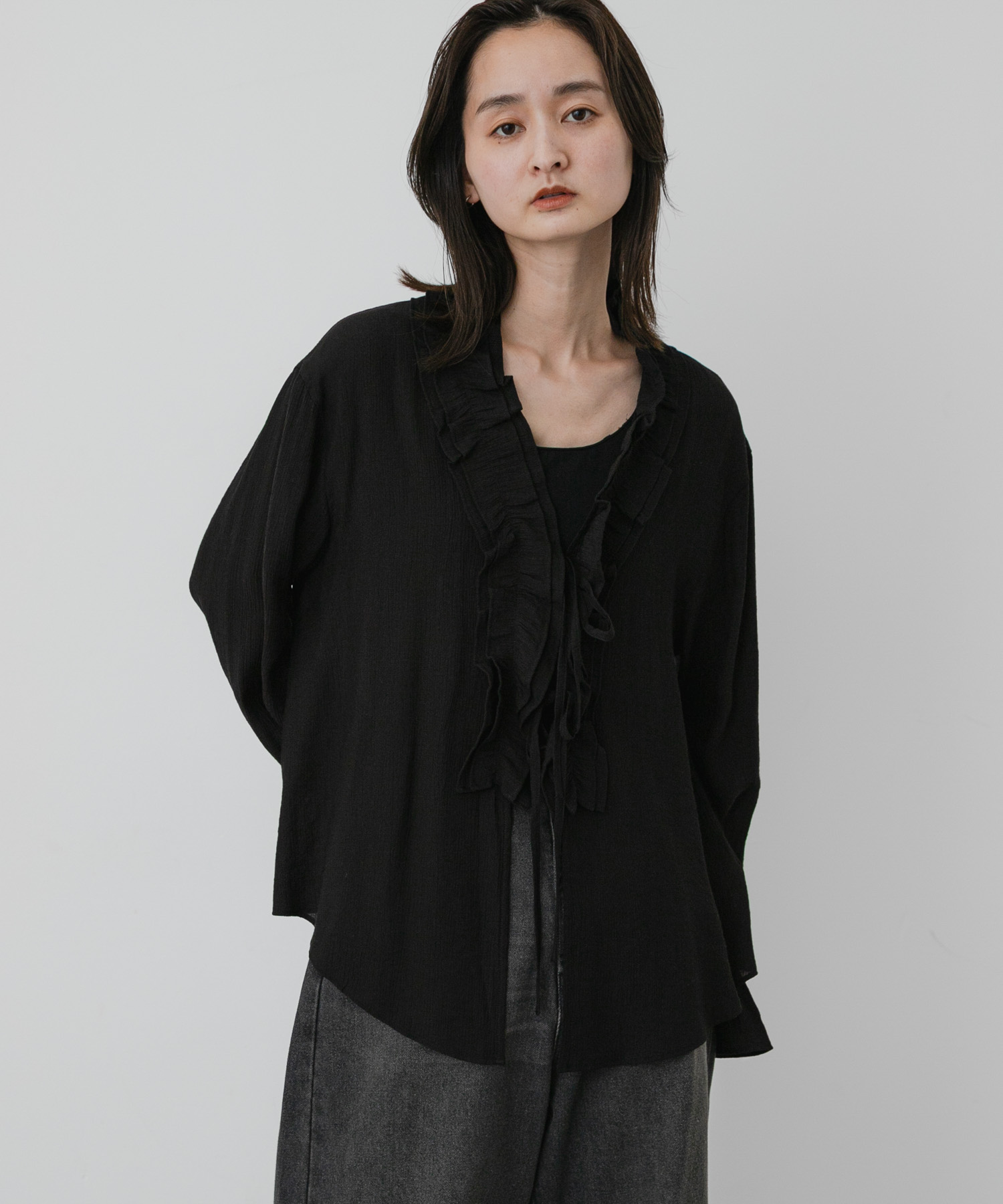 身長：169cm サイズ：one