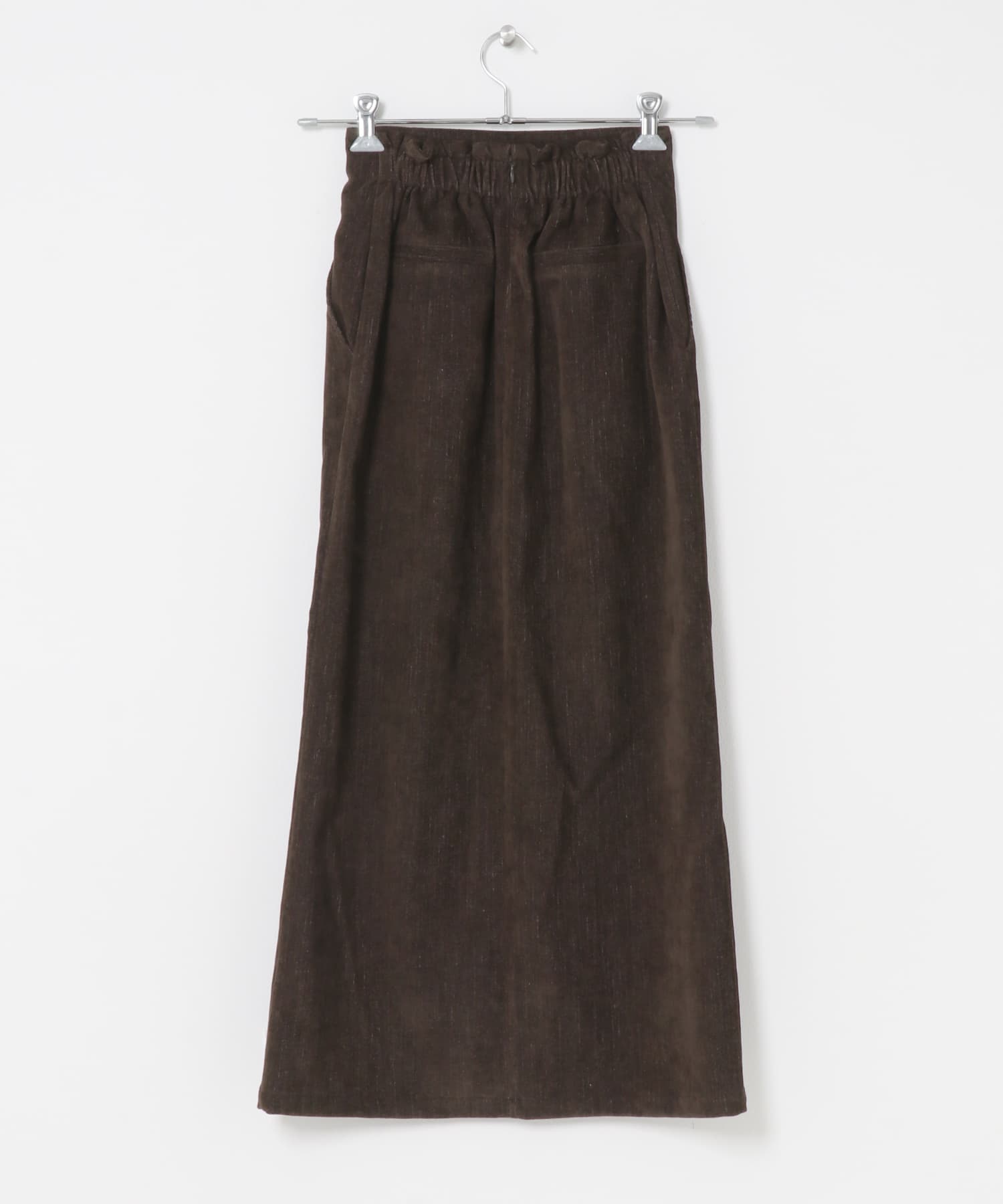 モールベロアアイラインスカート BROWN S