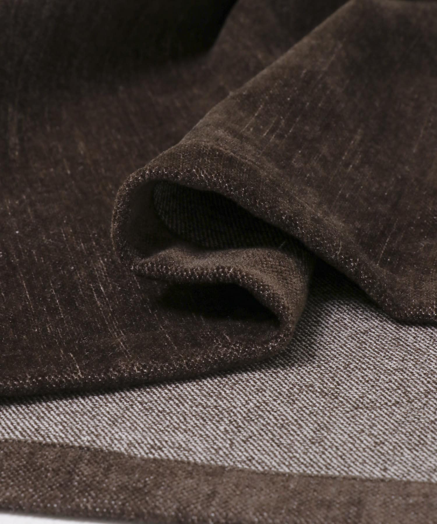 モールベロアアイラインスカート BROWN S