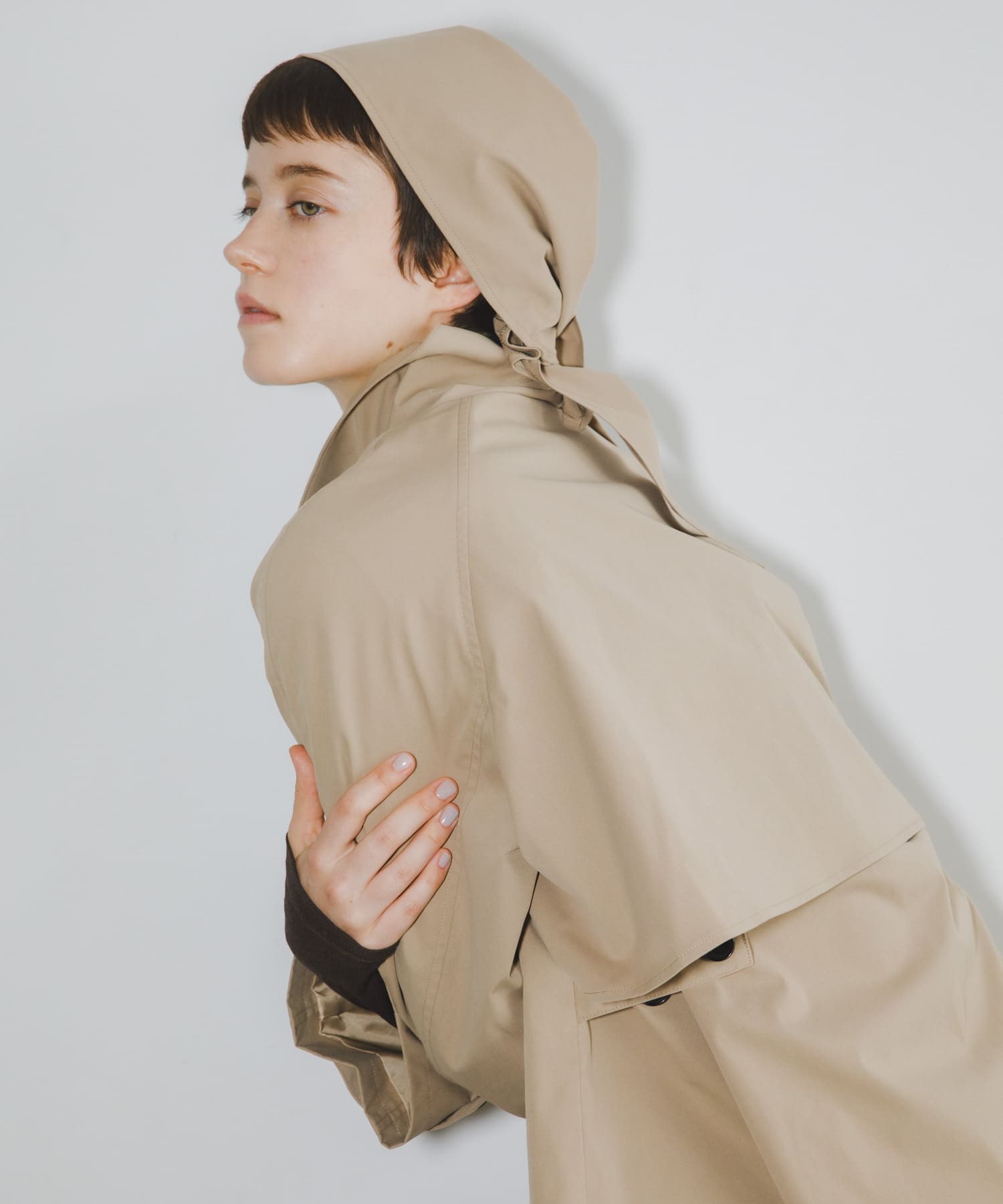 撥水/抗菌/防臭』スカーフツキミドルタケトレンチコート(One BEIGE
