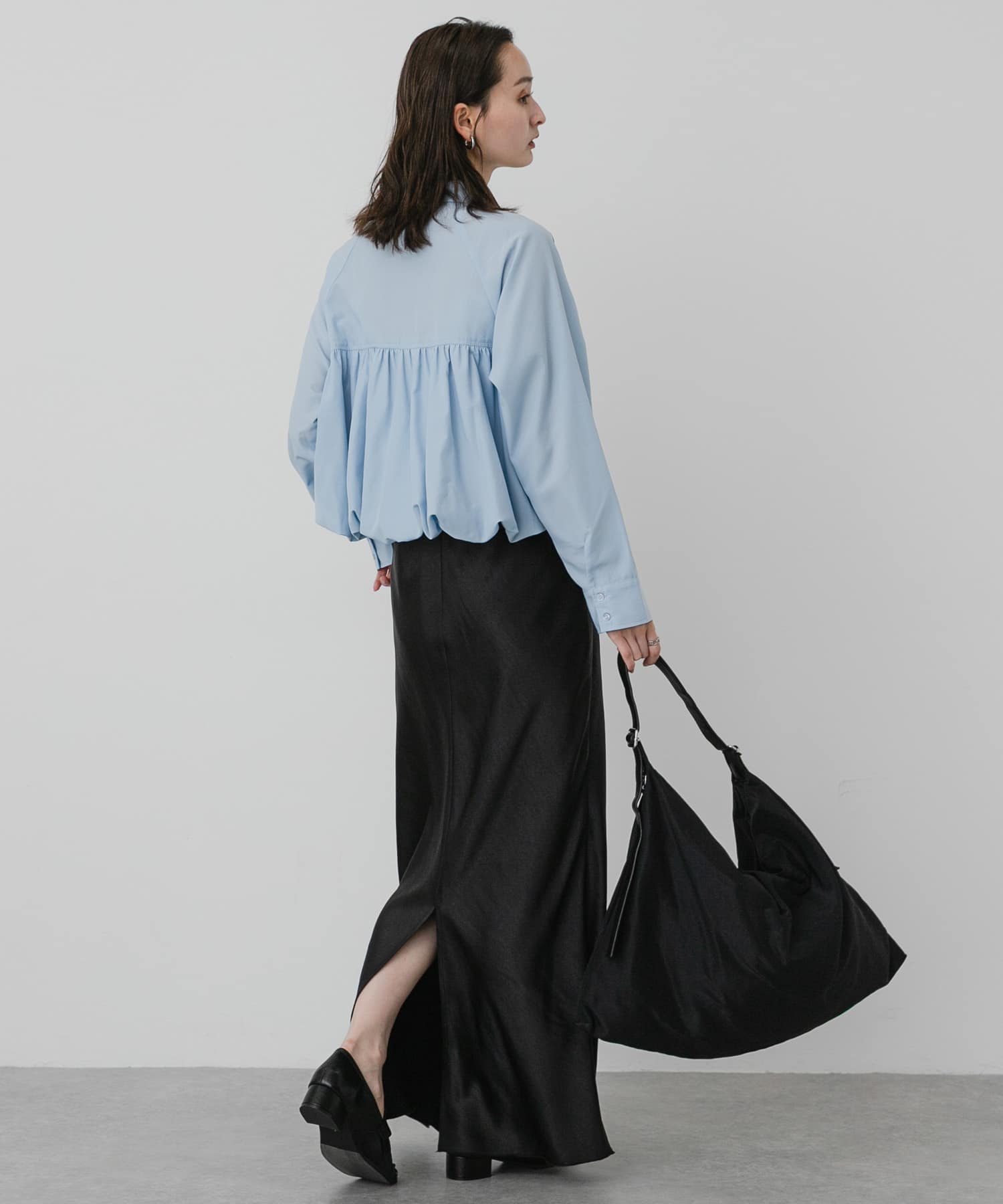 ビッグショルダーバッグ BLACK One
