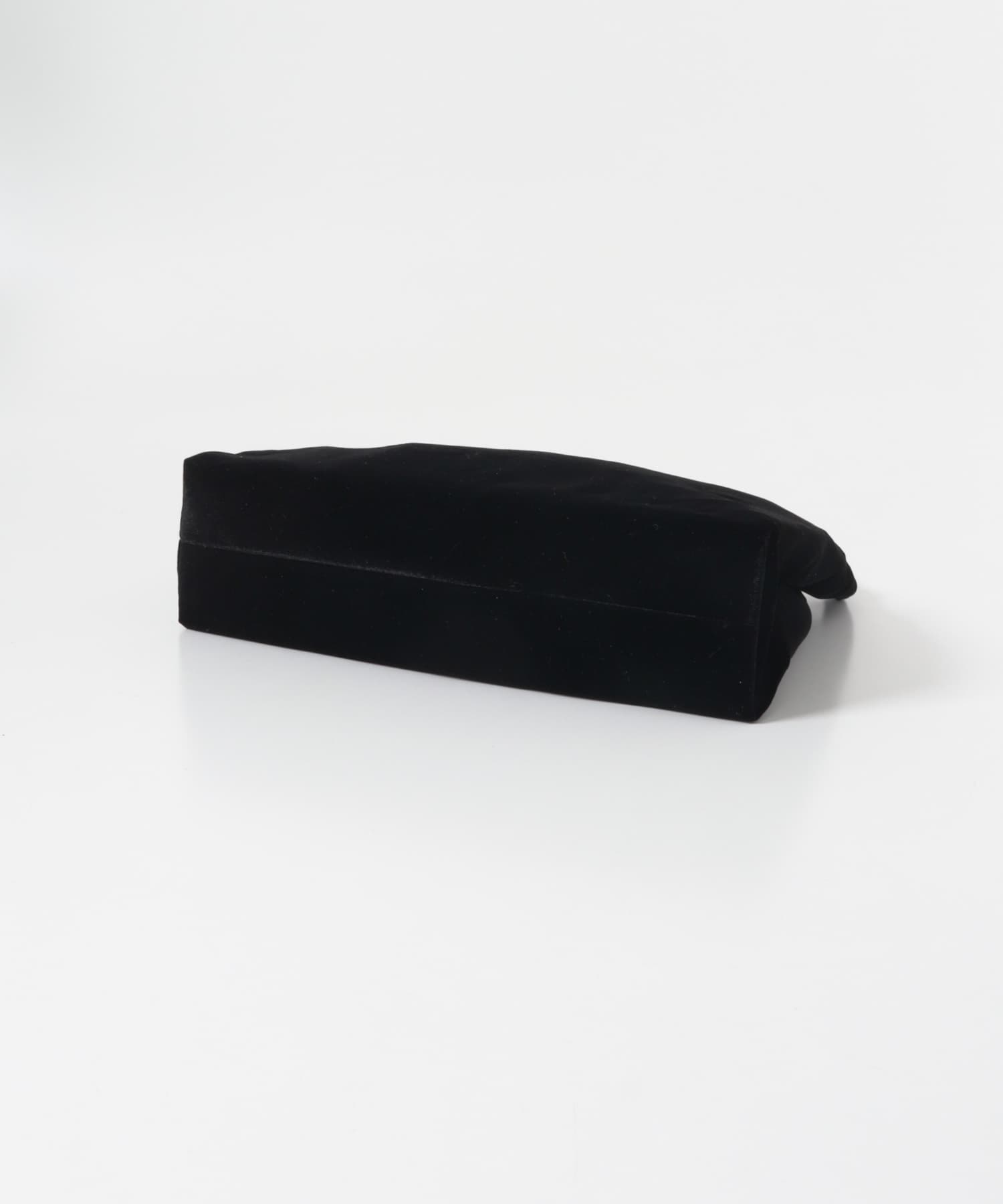 ベロアギャザーバッグ BLACK One