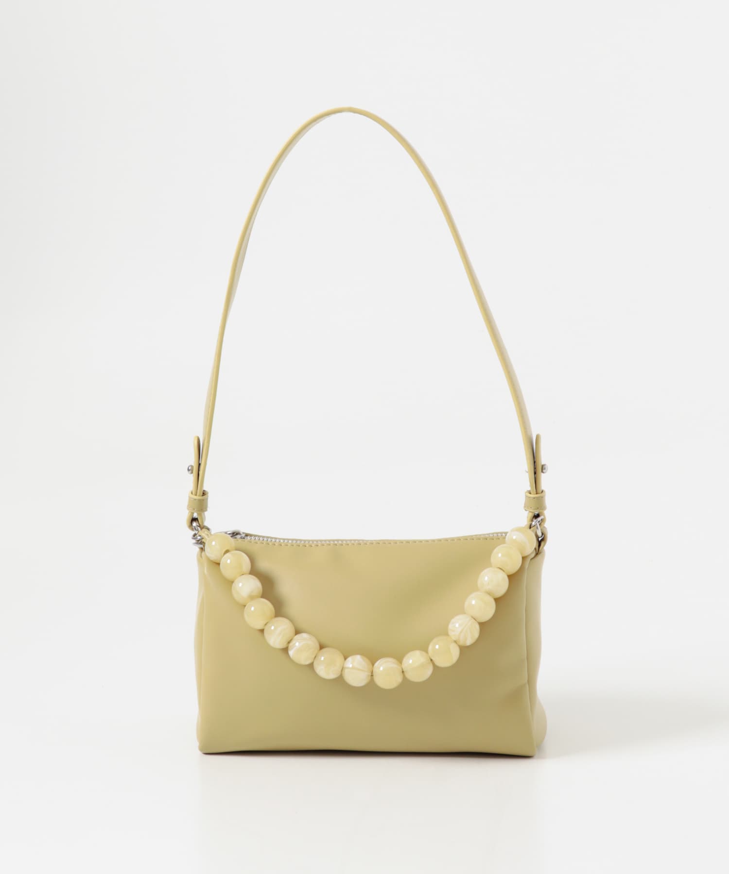 ビーズハンドルバッグ Y.BEIGE One