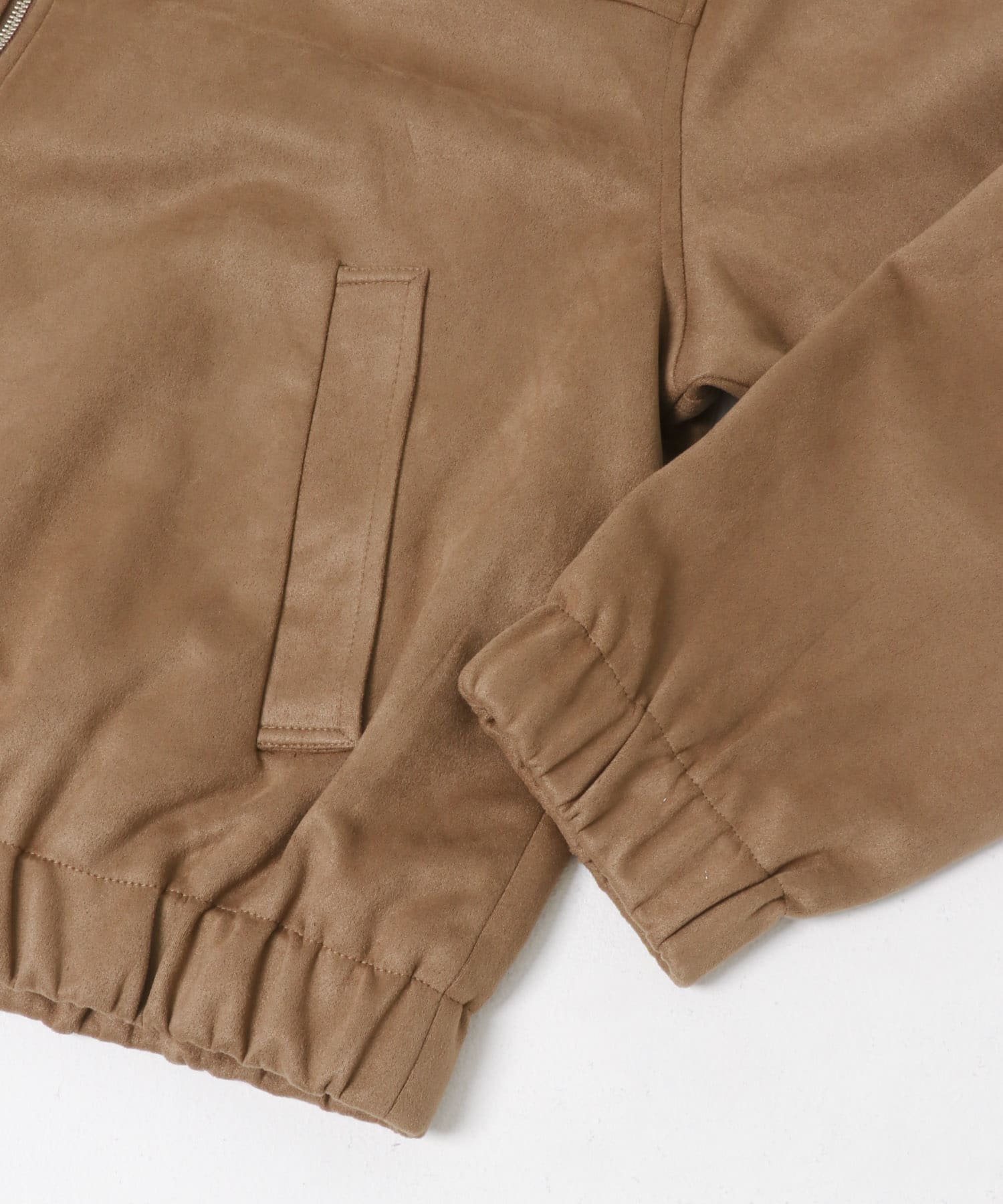 F/S ZIPスタンドブルゾン BEIGE M