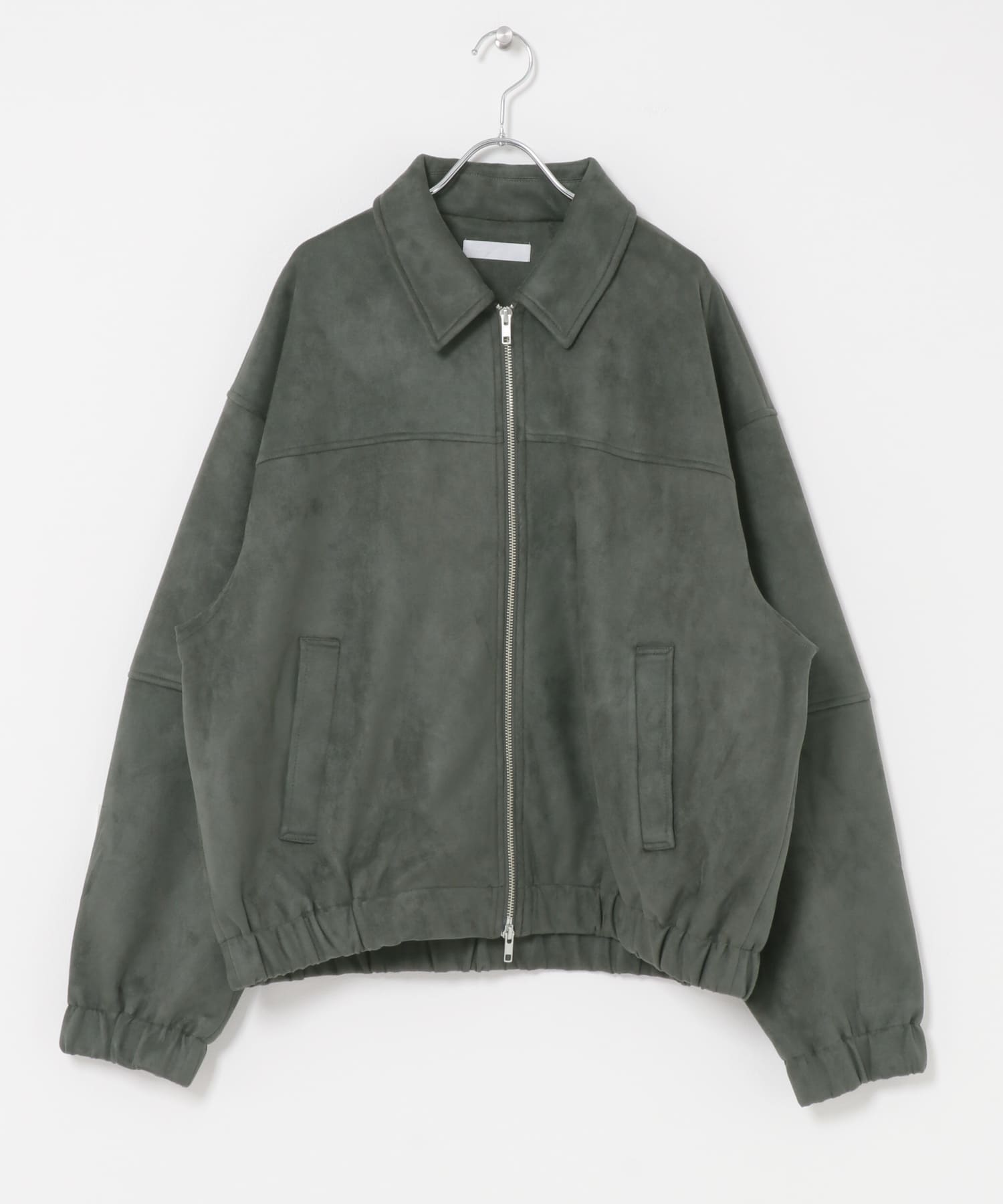 F/S ZIPスタンドブルゾン GREEN M