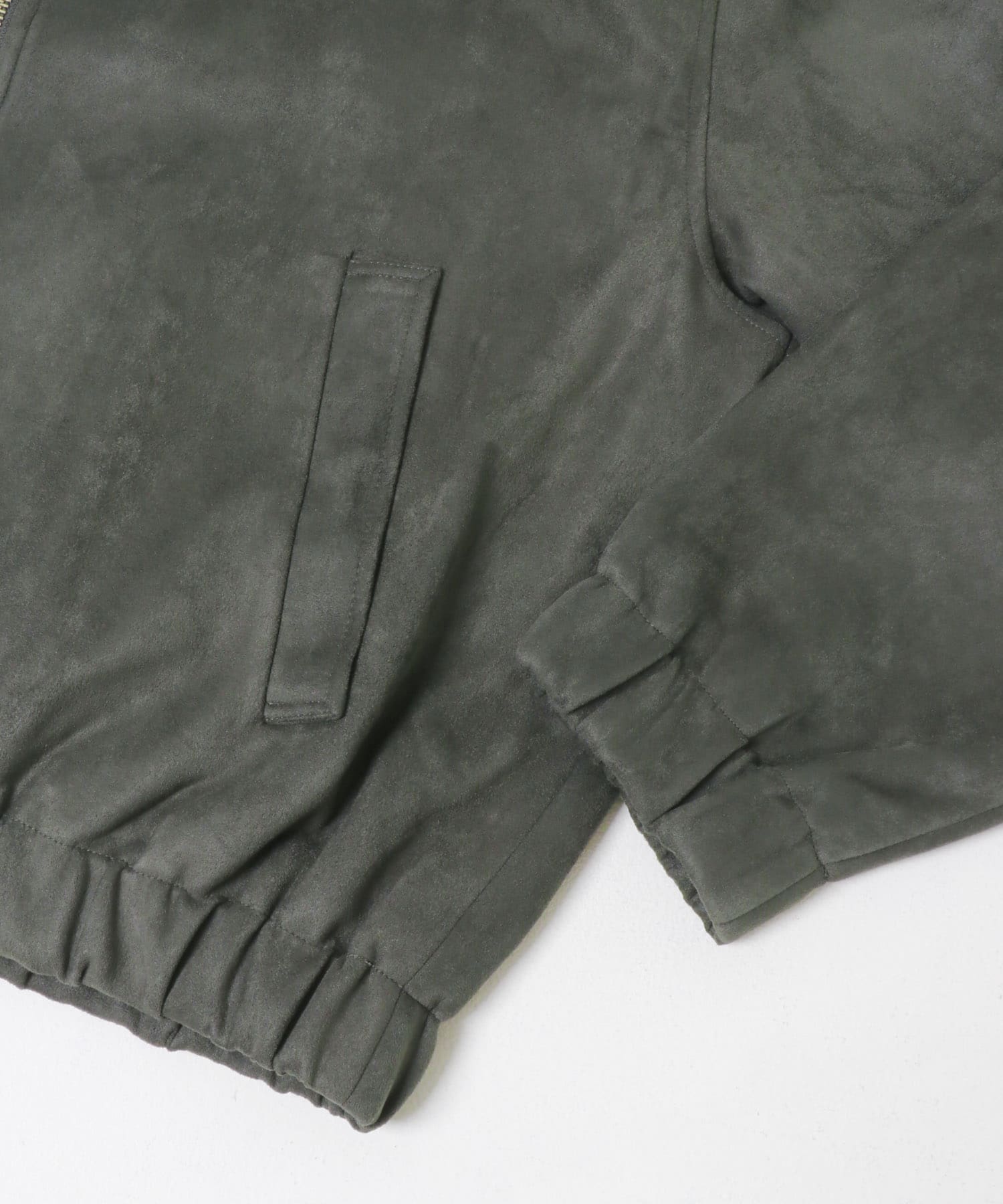 F/S ZIPスタンドブルゾン GREEN M