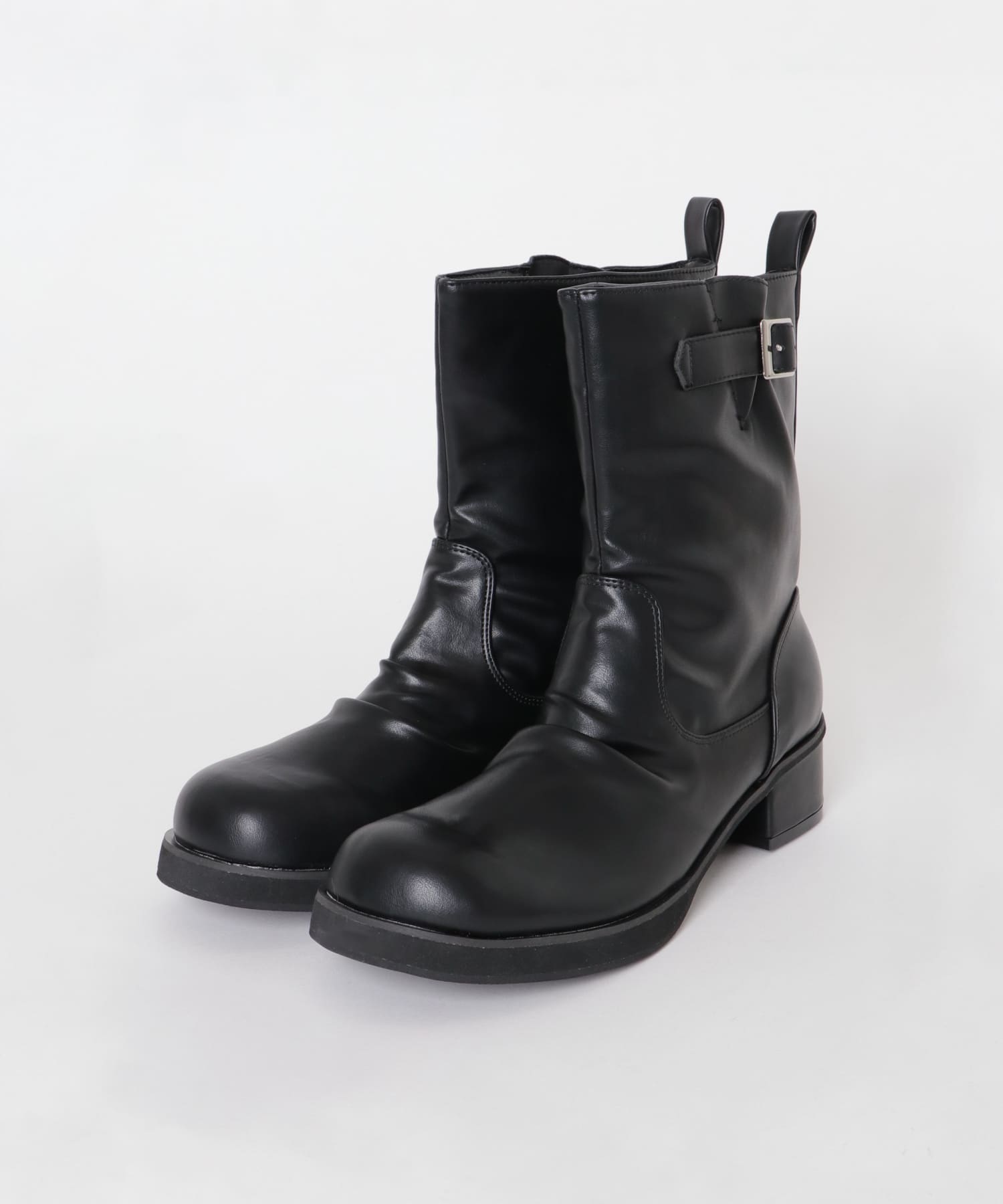 ラウンドトゥエンジニアブーツ(26.5 BLACK): シューズ｜URBAN RESEARCH
