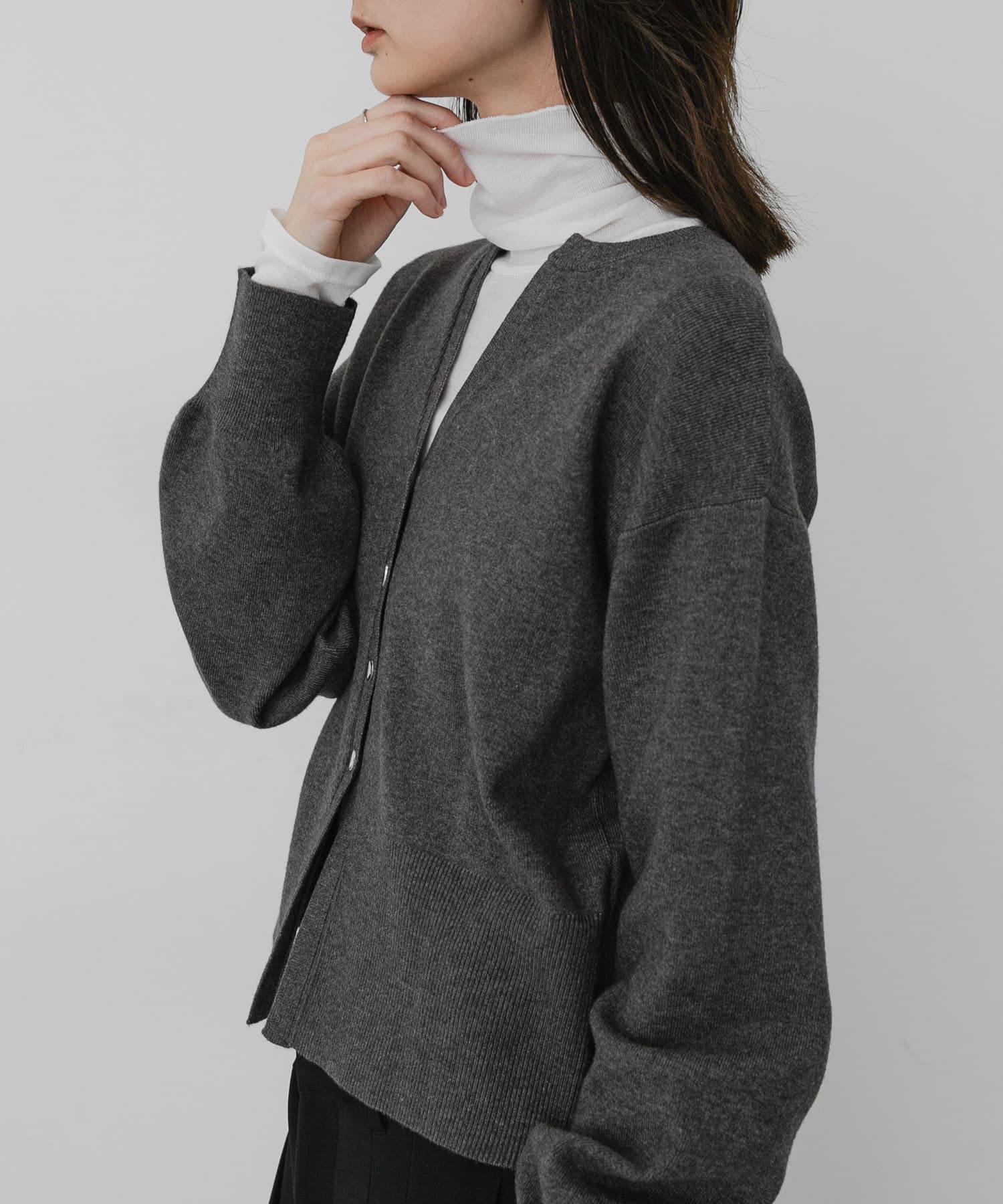 シアーリブハイネックカットソー(One IVORY): トップス｜URBAN
