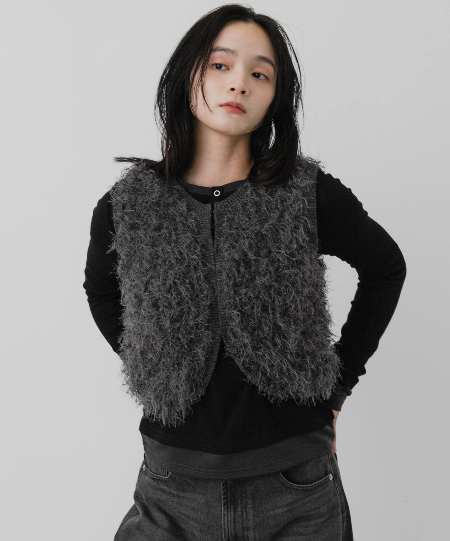 身長：163cm サイズ：one