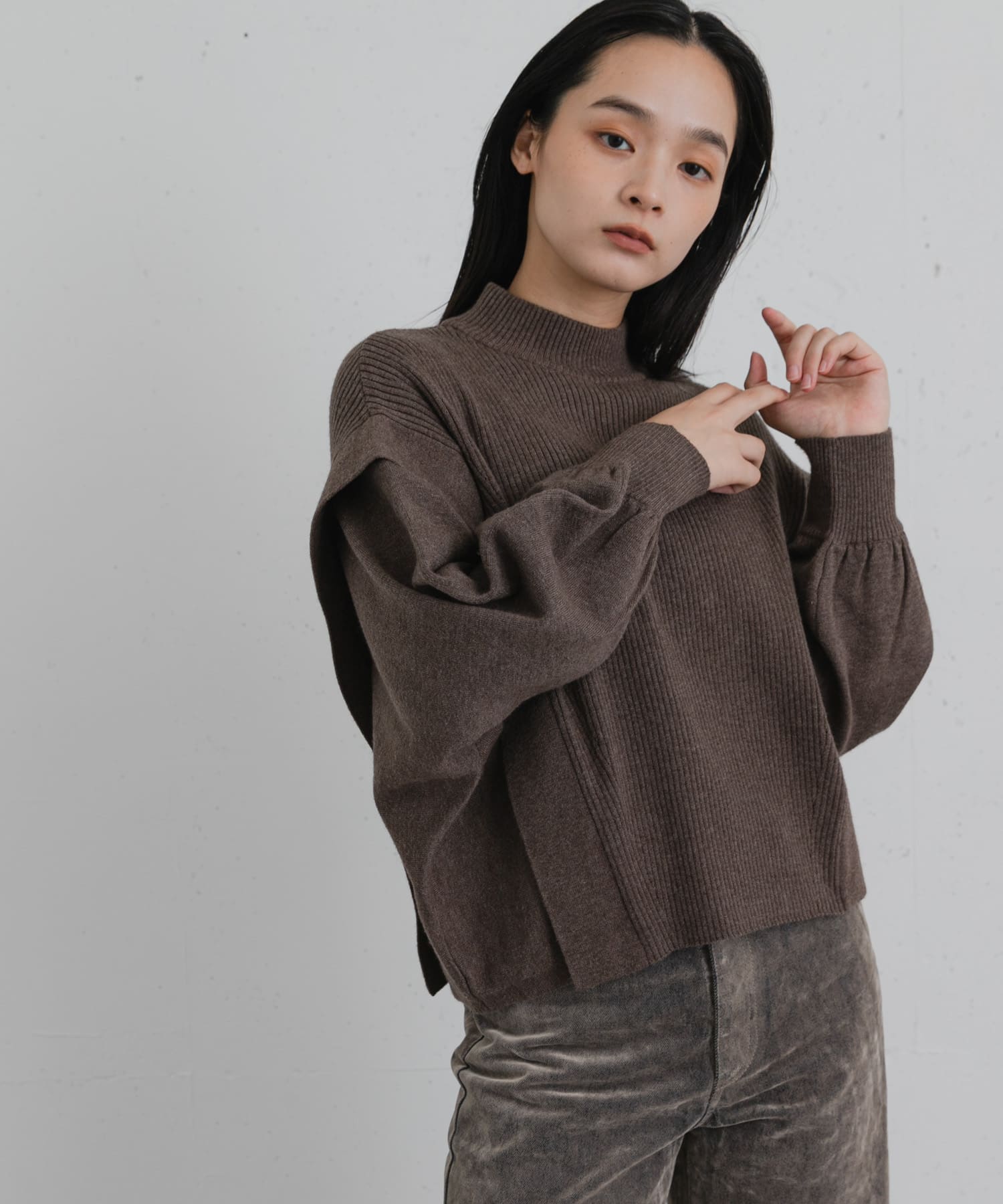身長：163cm サイズ：one