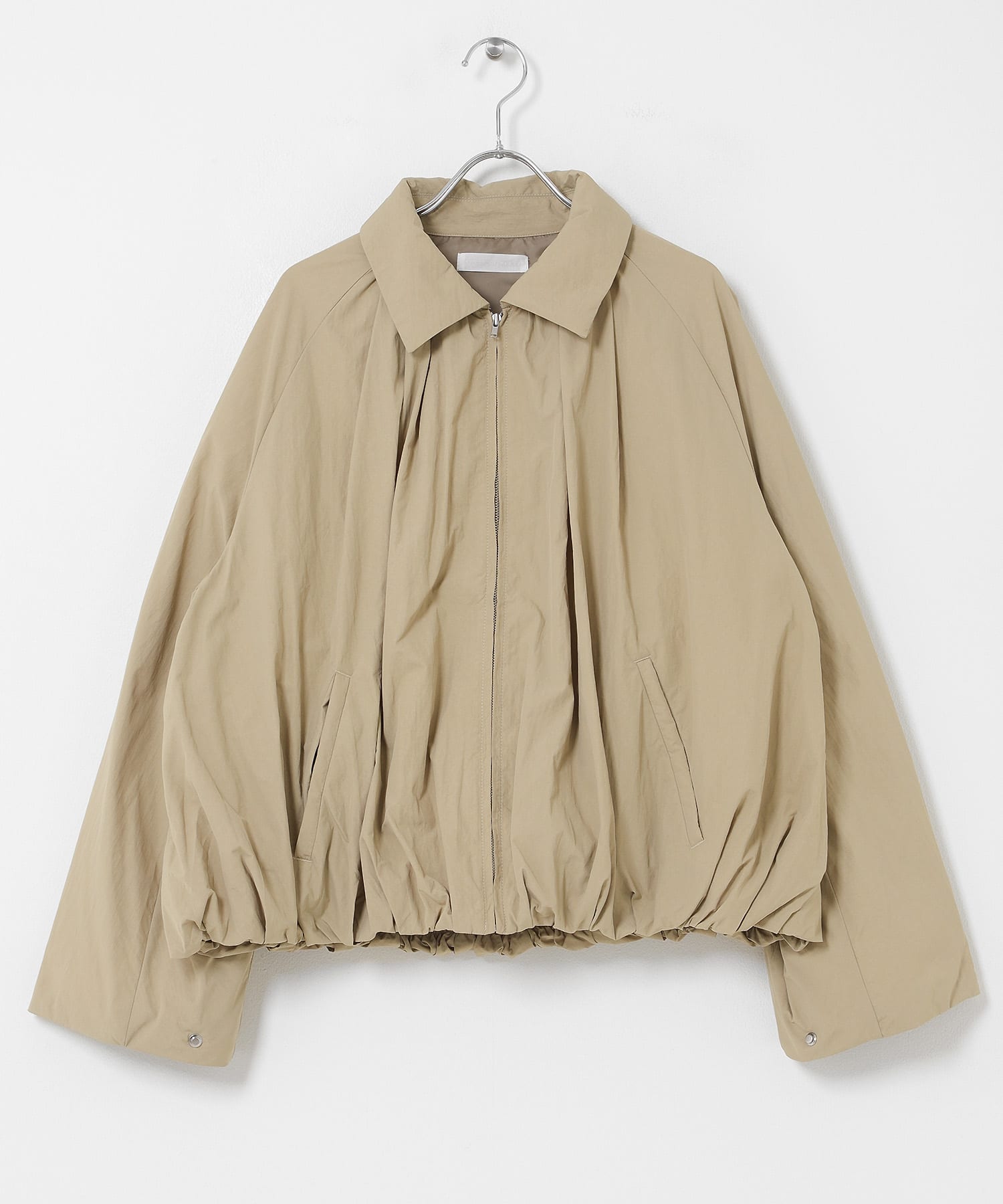 静電防止バルーンパフジャケット BEIGE One