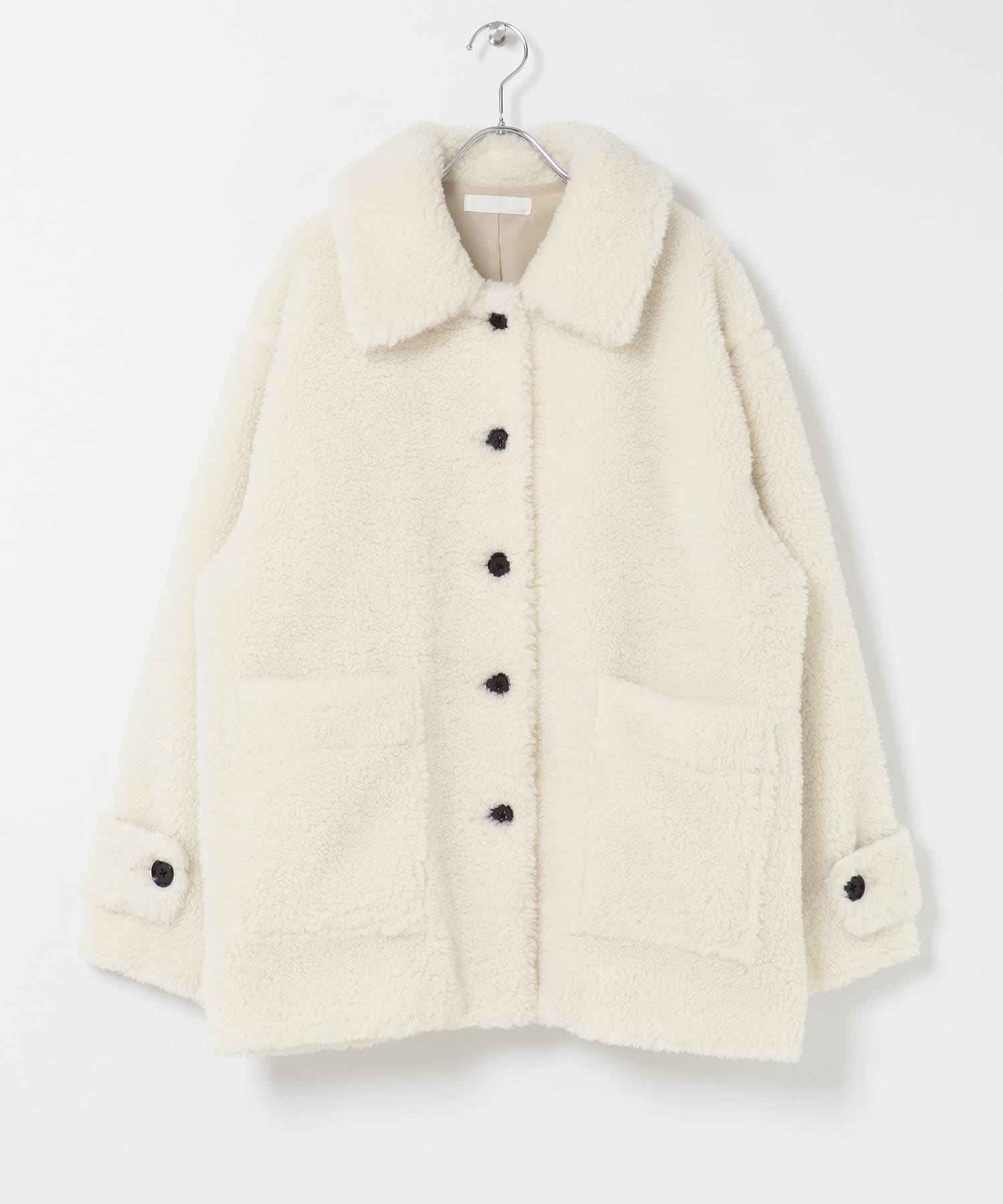 モコモコボアコート IVORY One