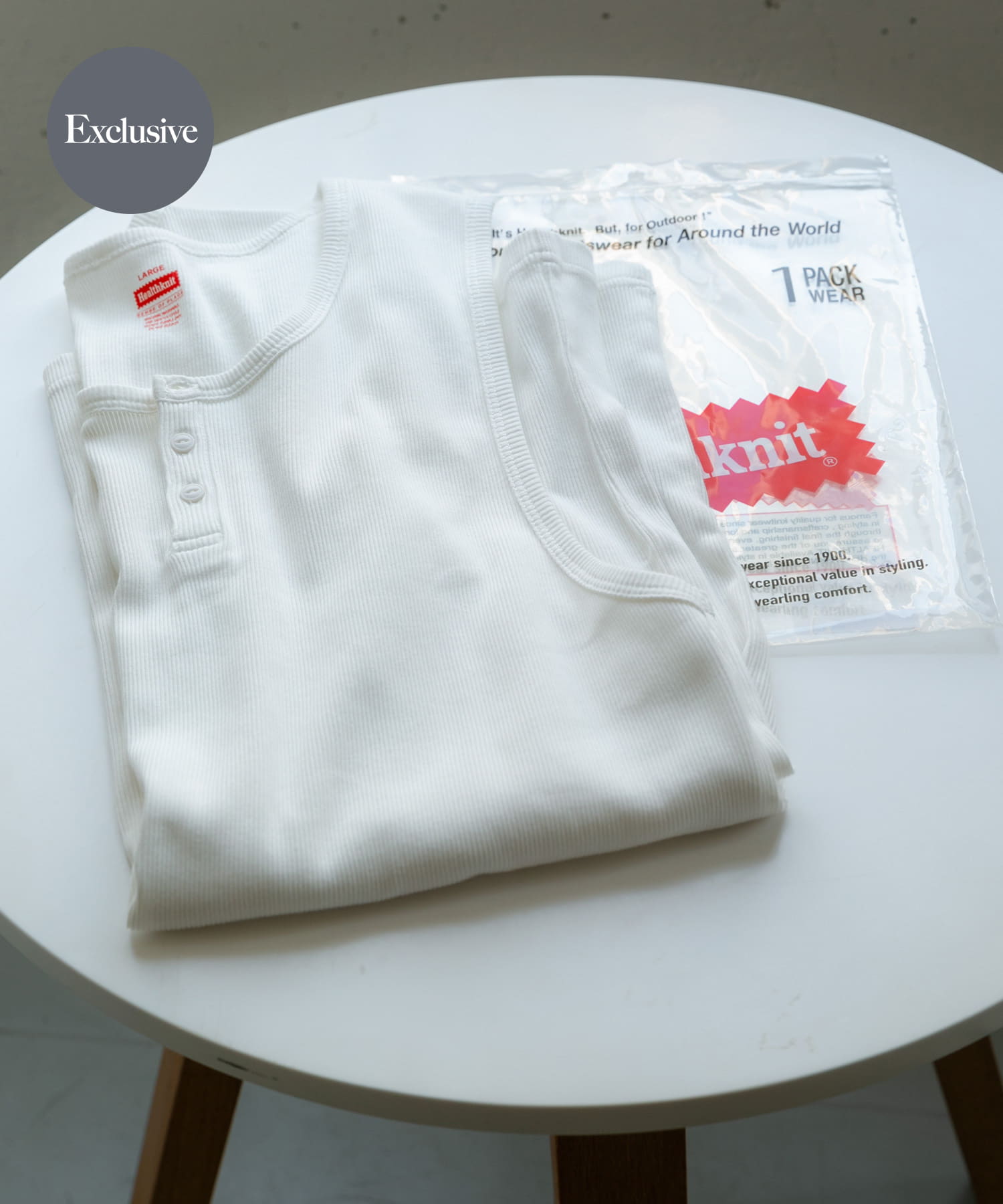 別注』Healthknit×SENSE OF PLACE タンクトップ(M WHITE): トップス