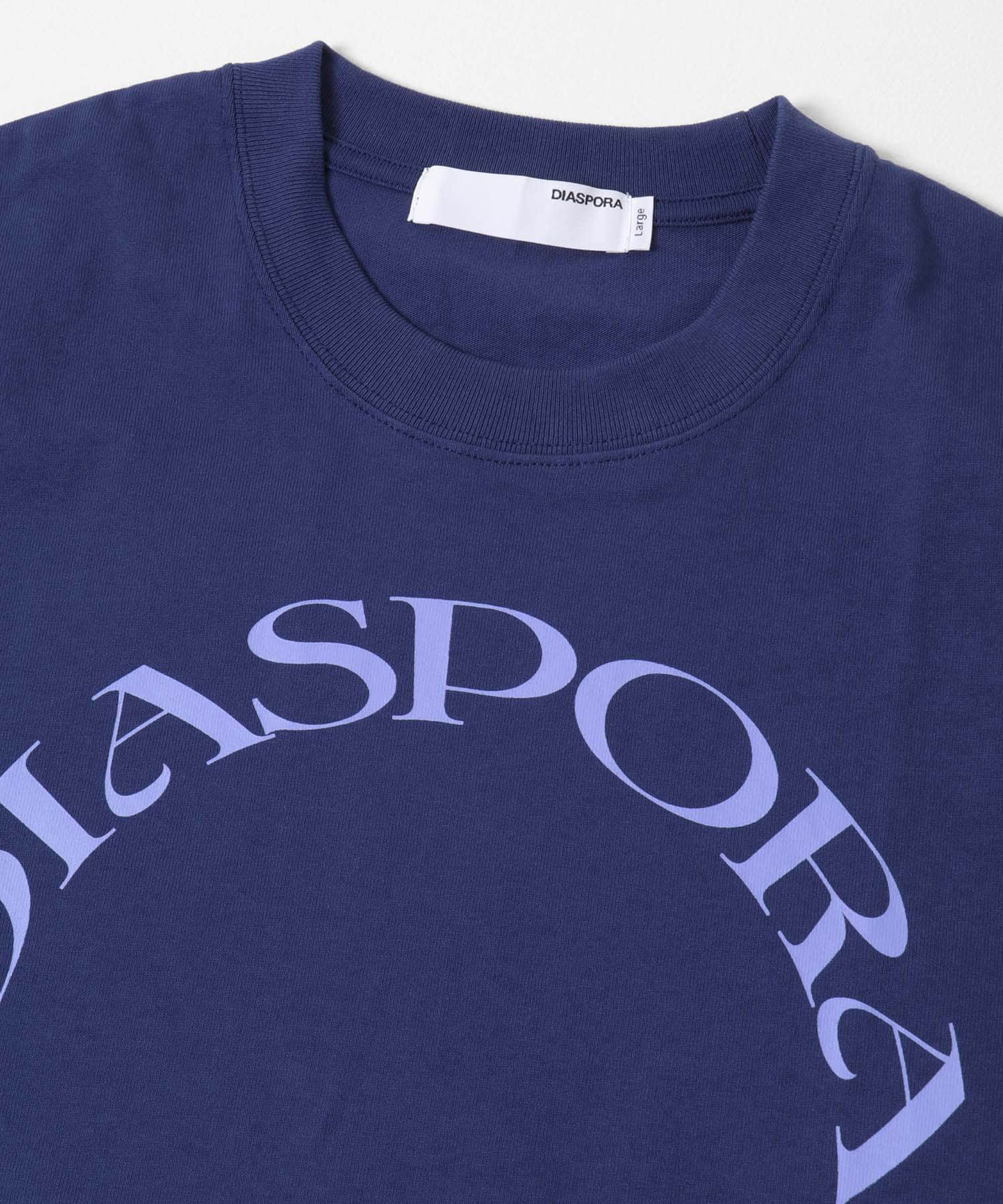 Diaspora skateboards　Round Logo T-shirts Navy M