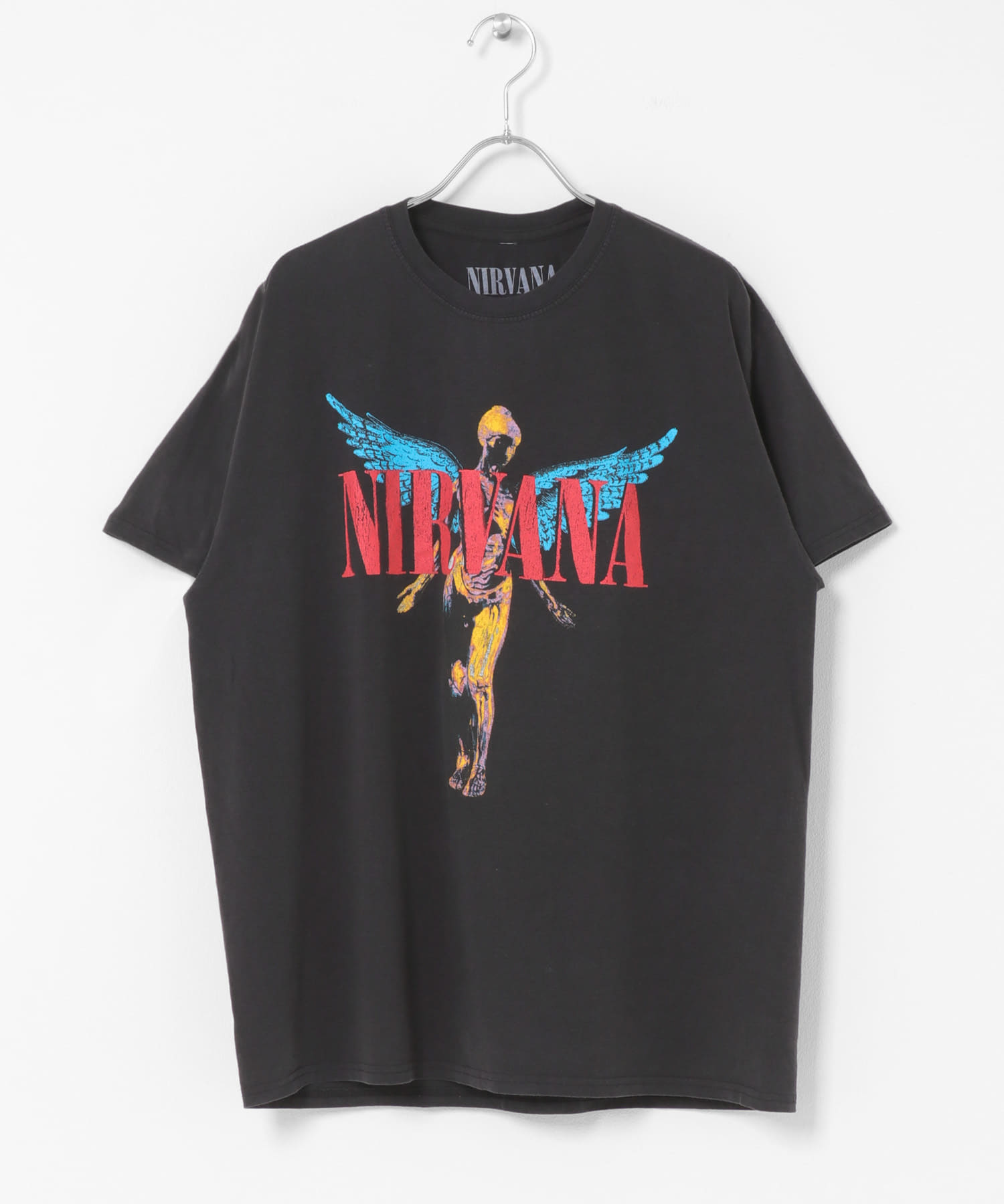 THRIFTY LOOK　NIRVANA IN UTERO フェードTシャツ BLACK M